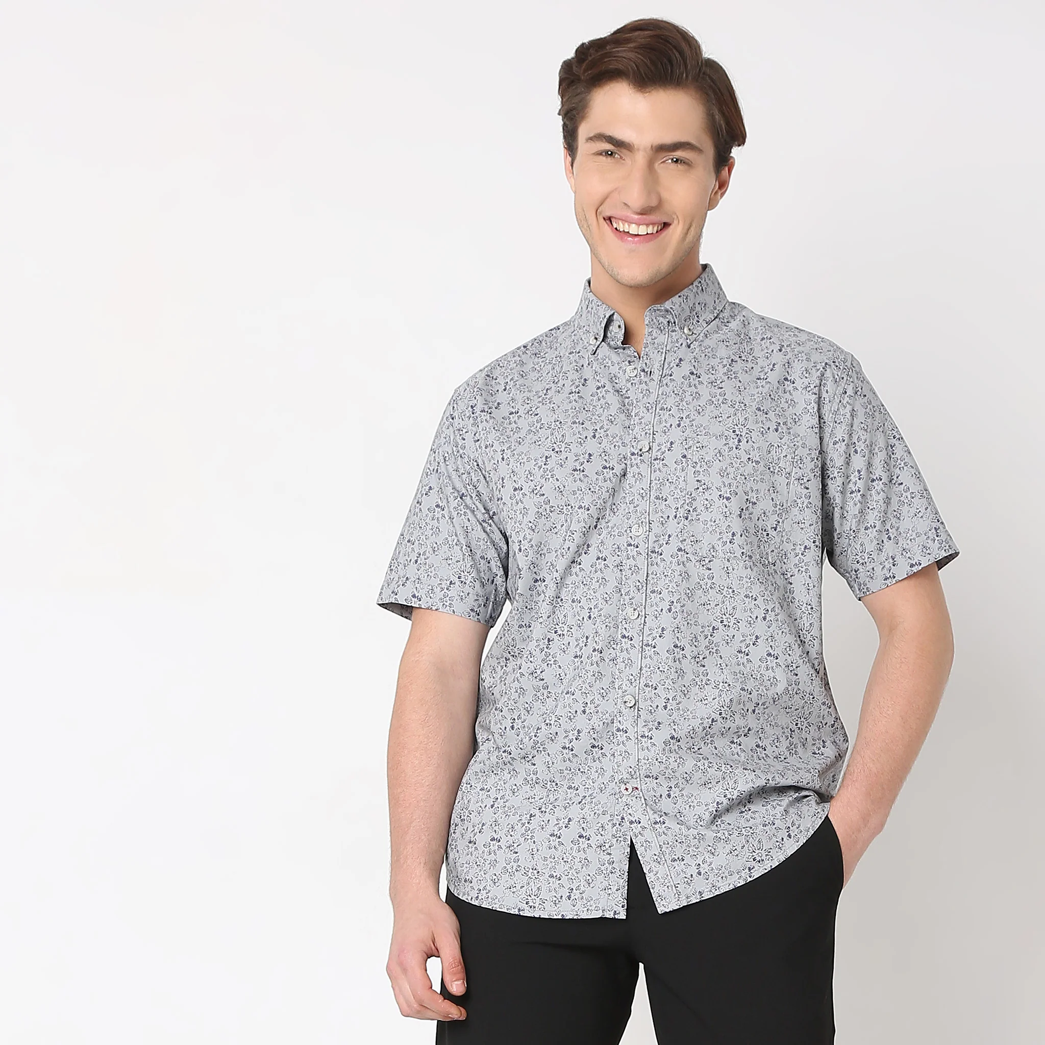 Regular Fit Printed Shirt - Image 4