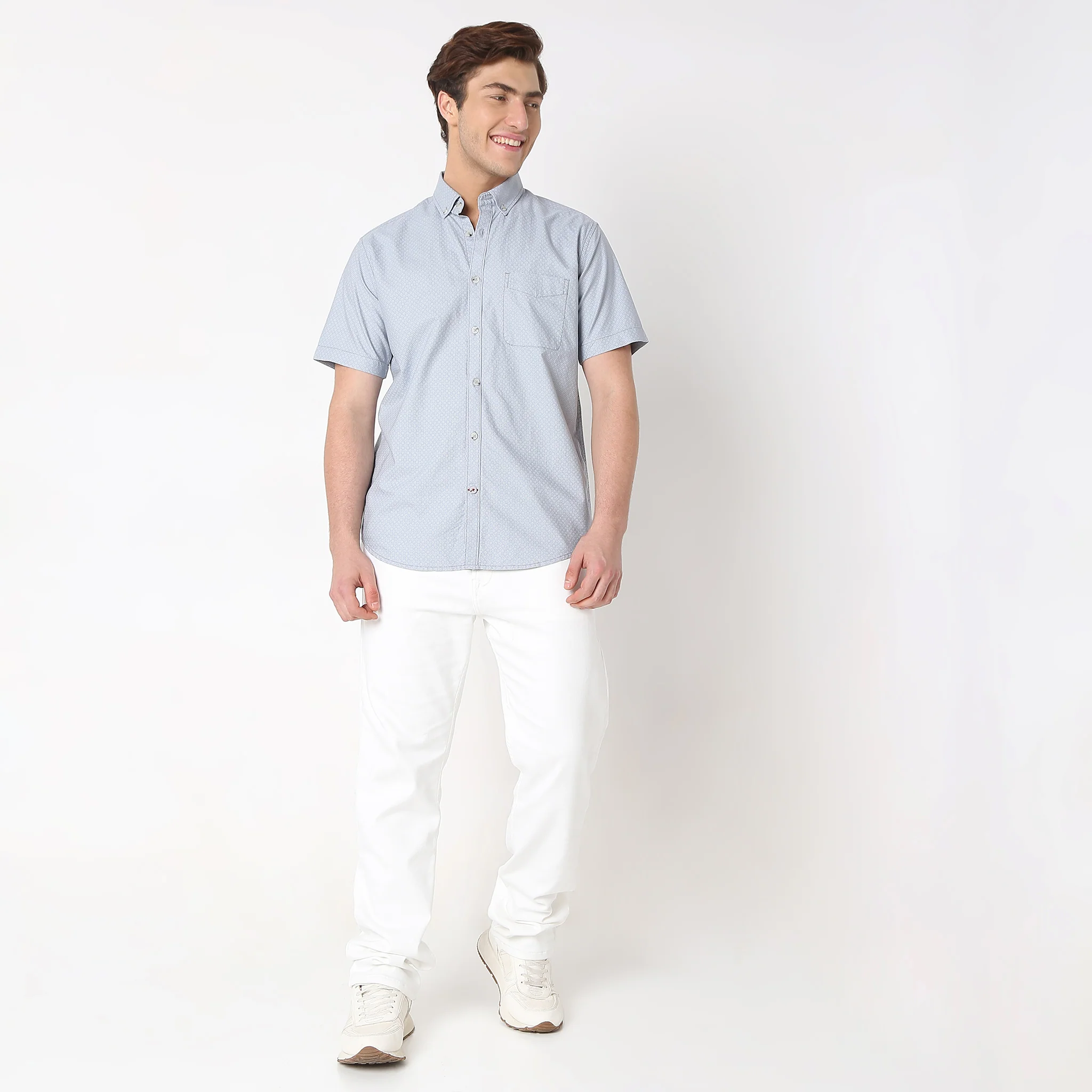 Regular Fit Printed Shirt - Image 5