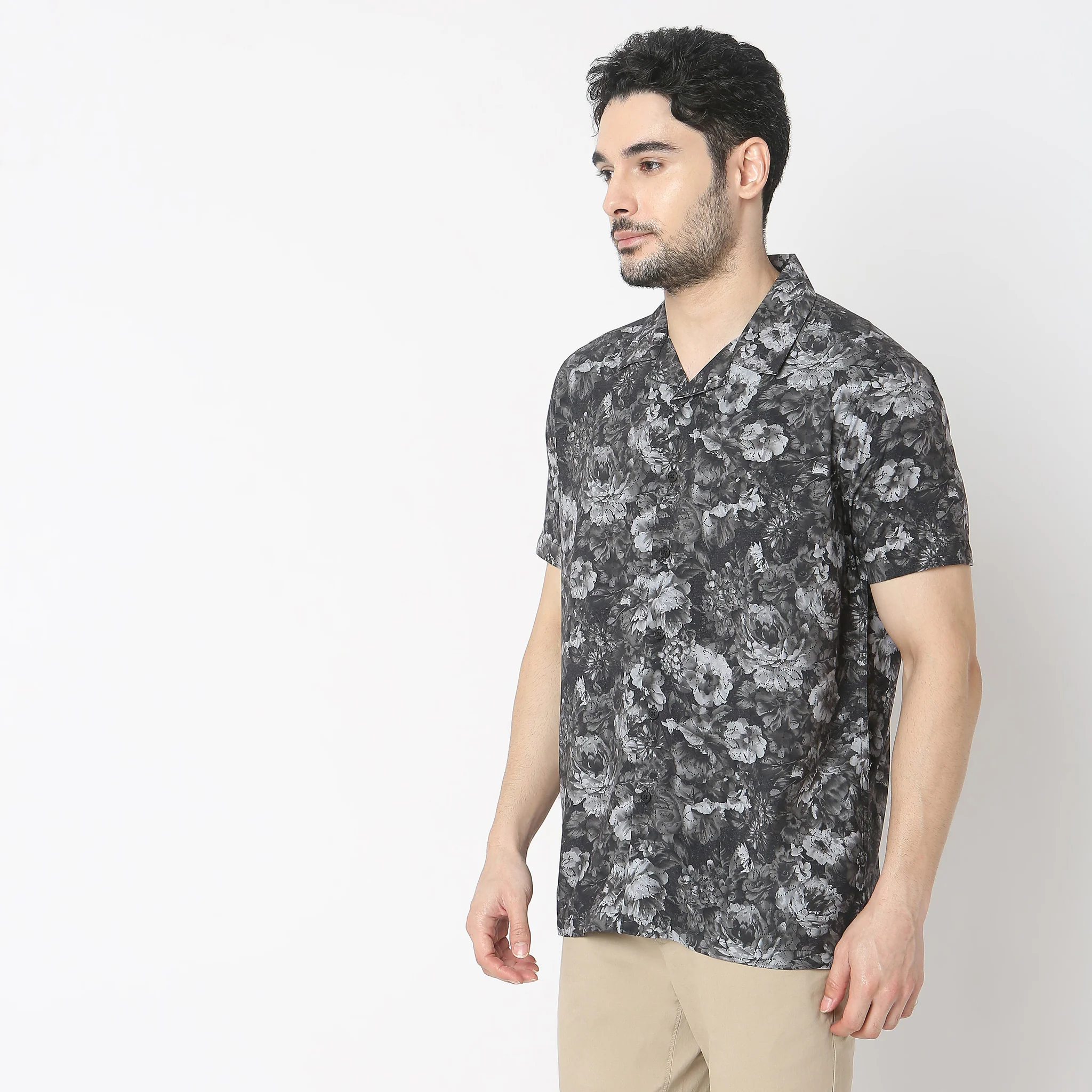 Retreat Shirts - 100% Rayón Regular Fit Printed Cuban Collar Shirt - Image 10