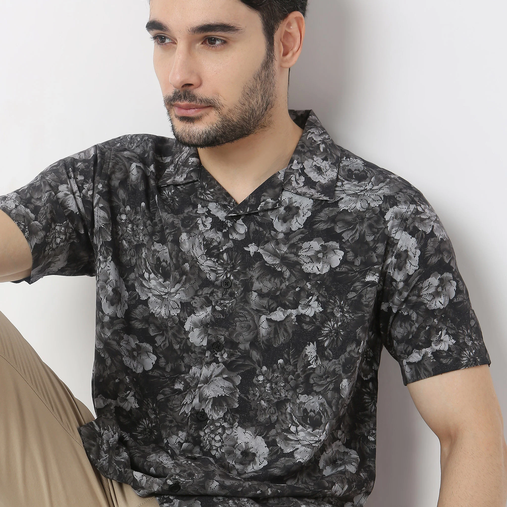 Retreat Shirts - 100% Rayón Regular Fit Printed Cuban Collar Shirt - Image 9