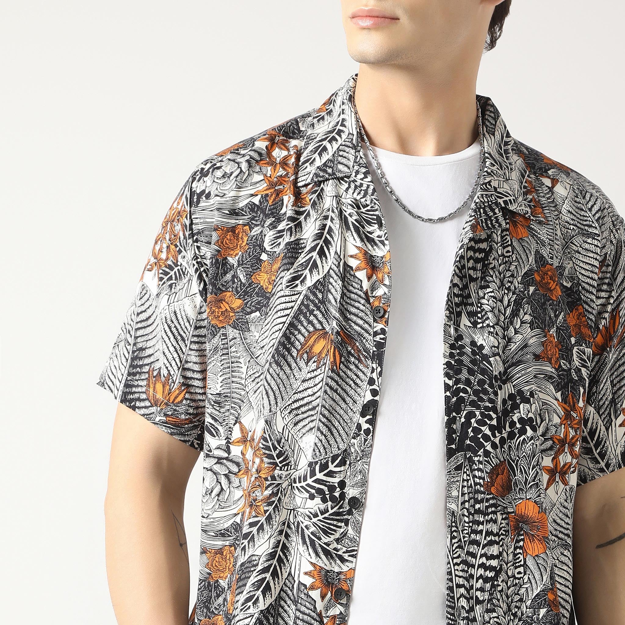 Retreat ®️ Shirt Premium 40s Fine Rayon Regular Fit Printed Shirt - Image 10