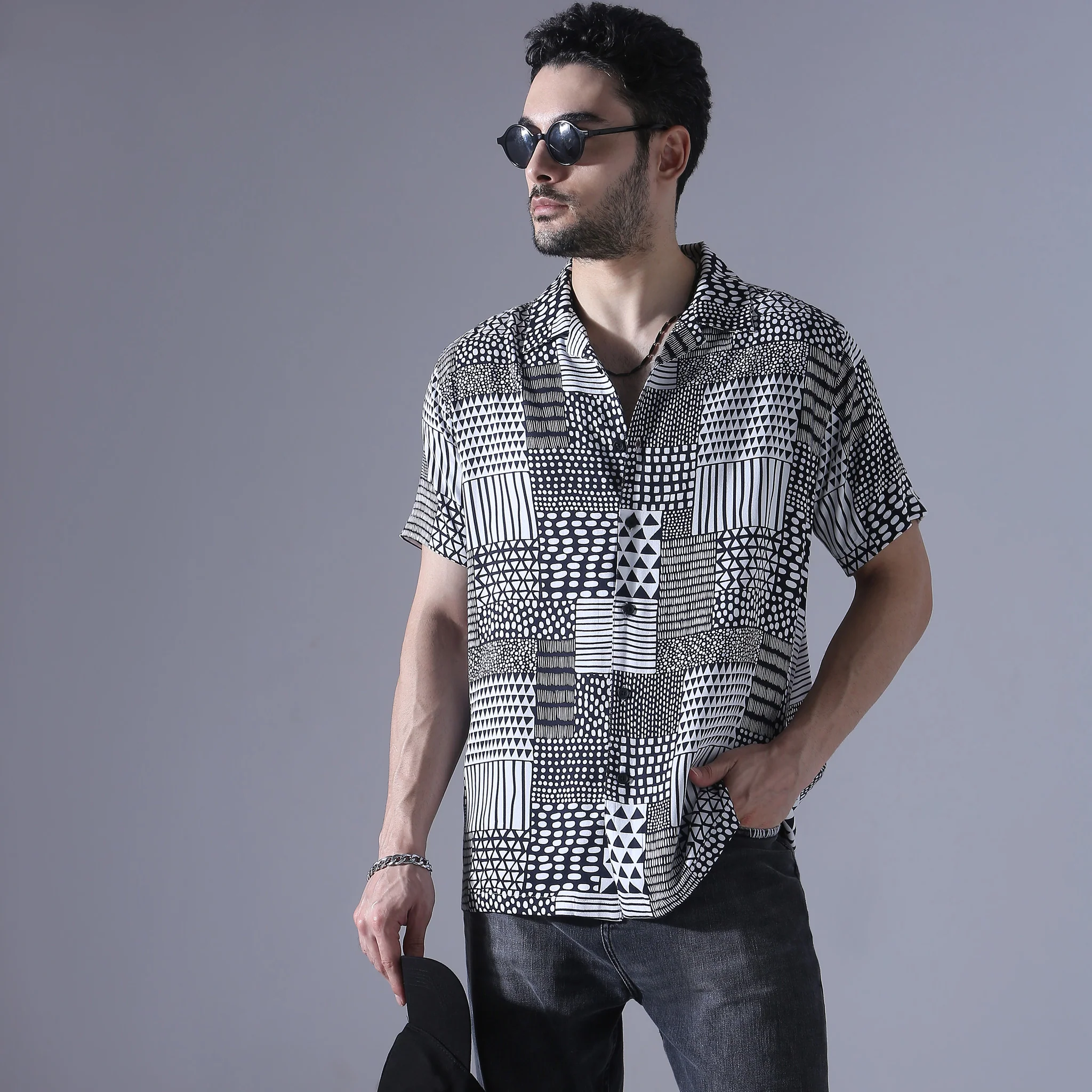 Retreat ®️ Shirt Premium 40s Fine Rayon Regular Fit Printed Shirt - Image 11
