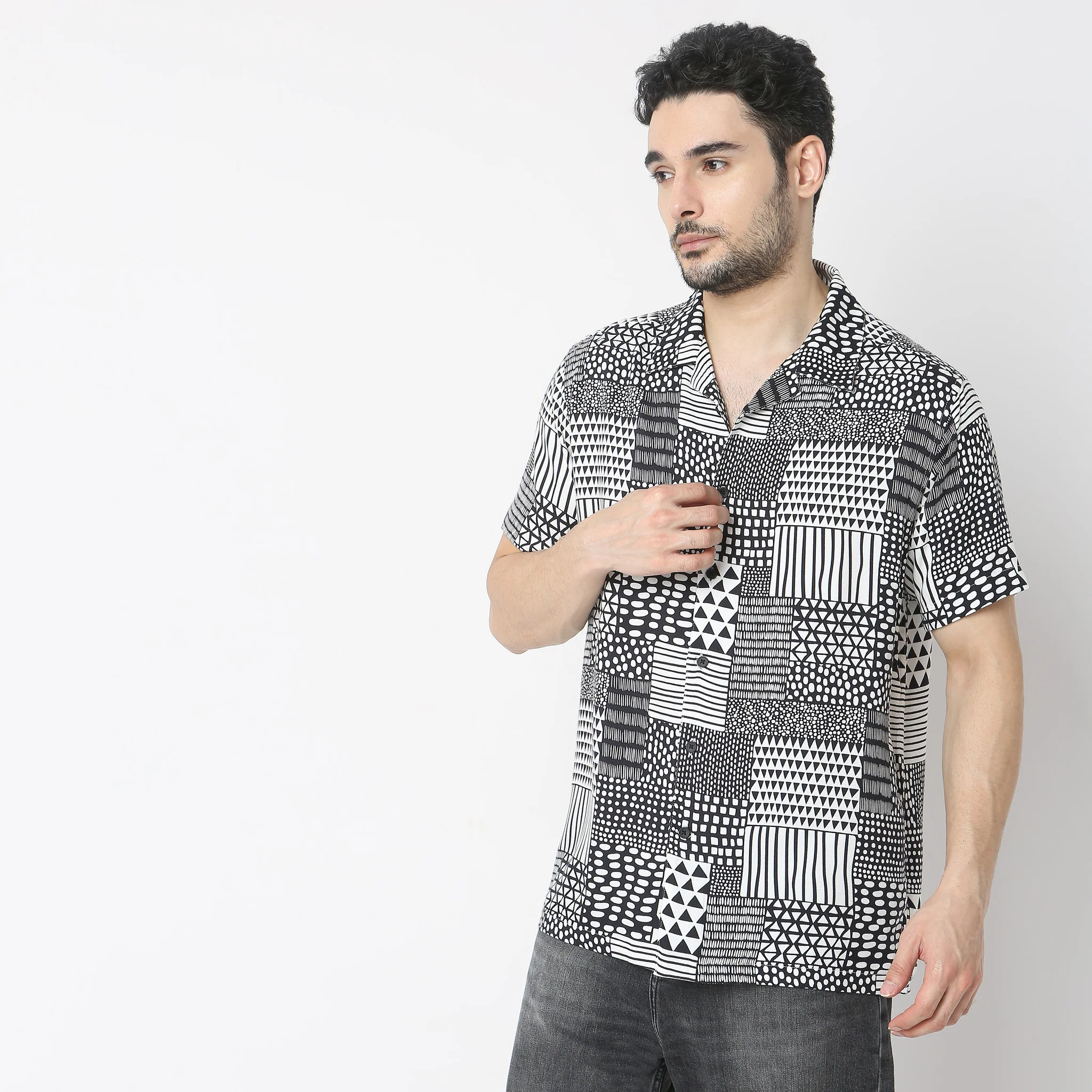 Retreat ®️ Shirt Premium 40s Fine Rayon Regular Fit Printed Shirt - Image 14