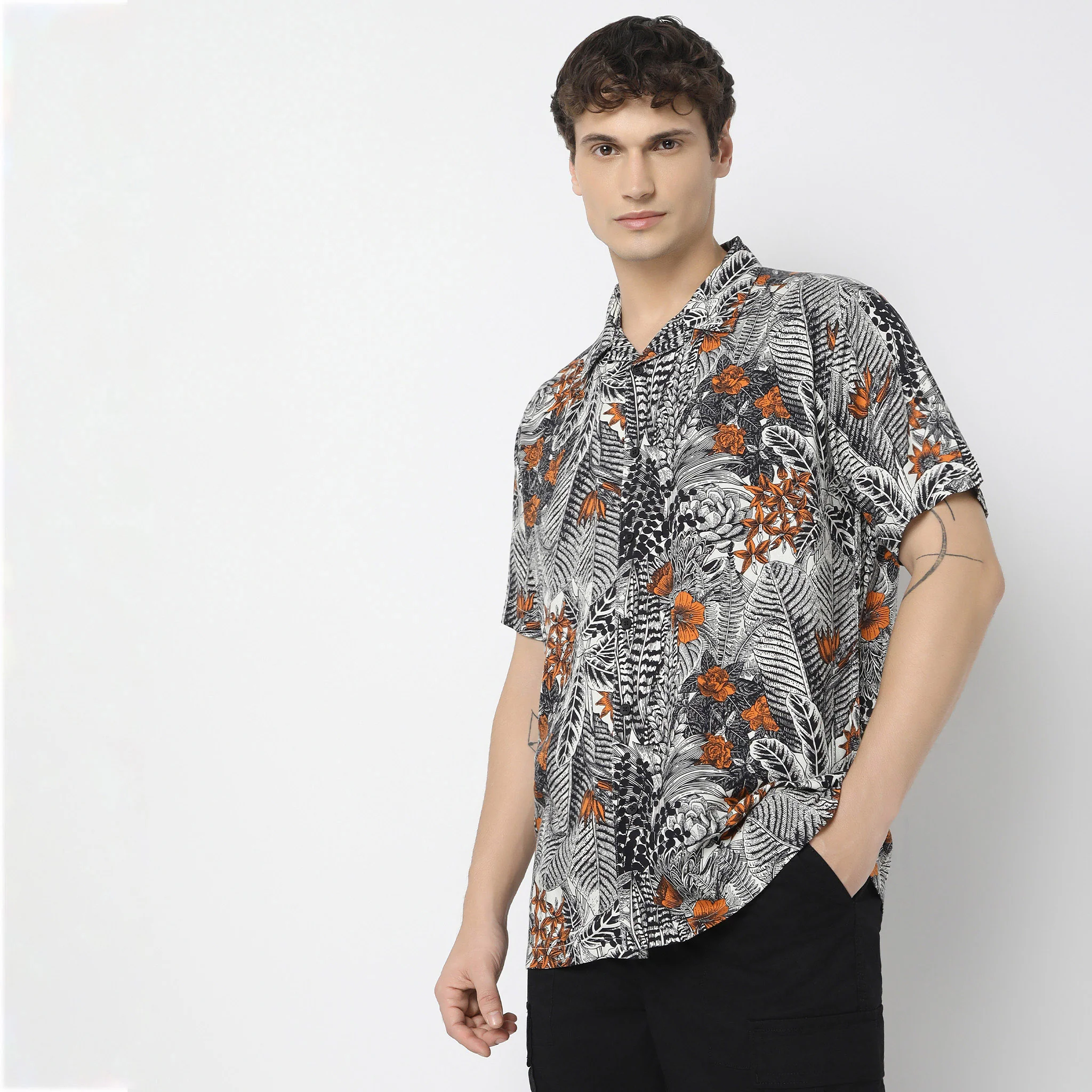 Retreat ®️ Shirt Premium 40s Fine Rayon Regular Fit Printed Shirt - Image 9