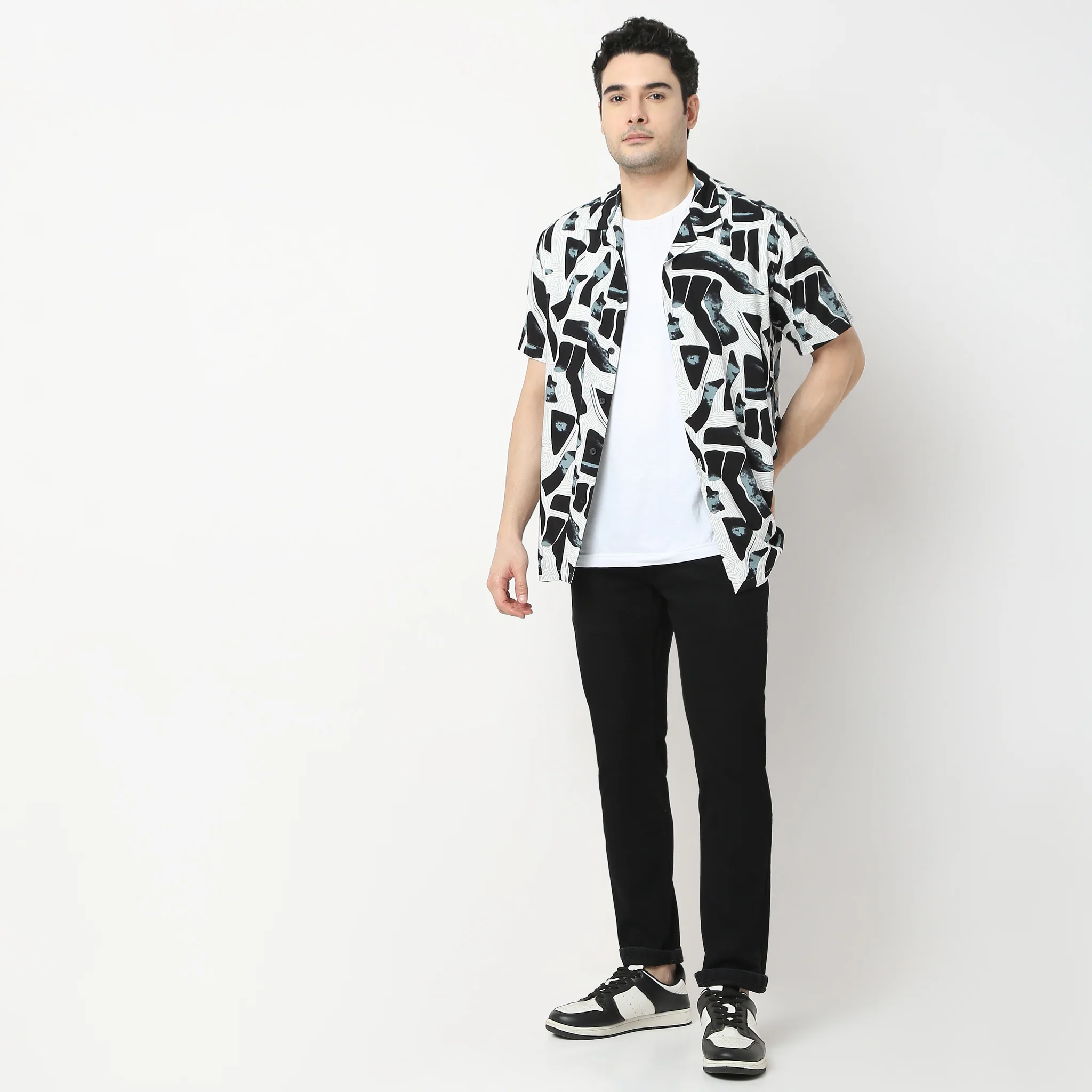 Retreat™ Shirts - 100% Rayon Regular Fit Printed Cuban Collar Shirt - Image 7