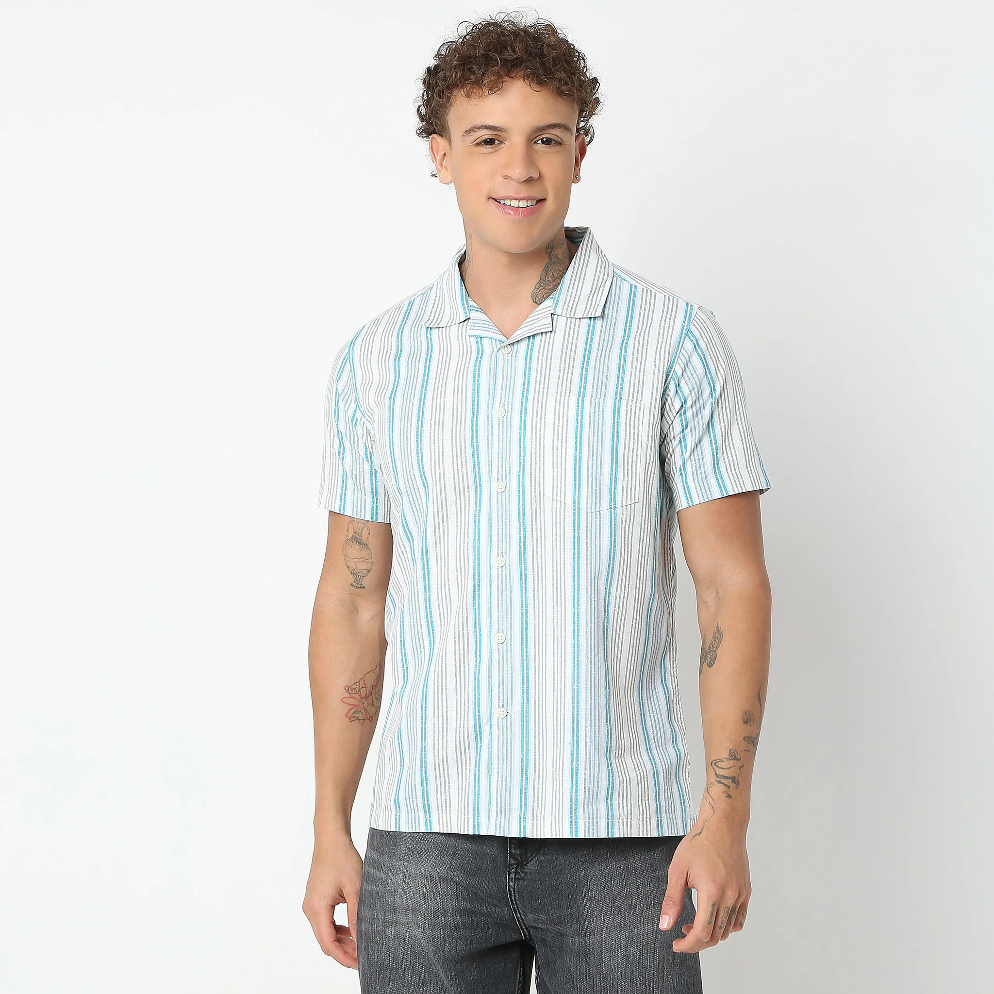 Regular Fit Printed Shirt - Image 12