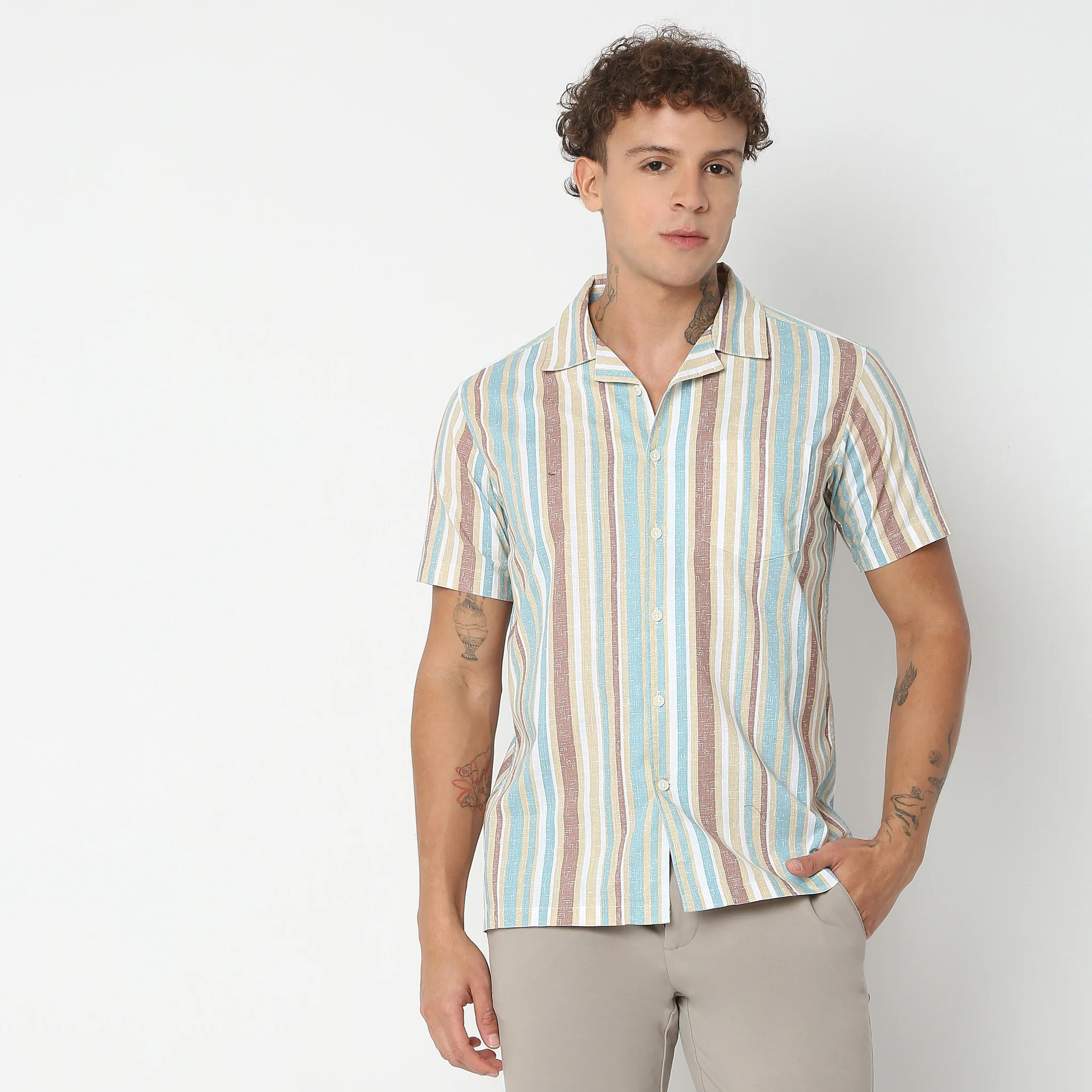 Regular Fit Printed Shirt - Image 17