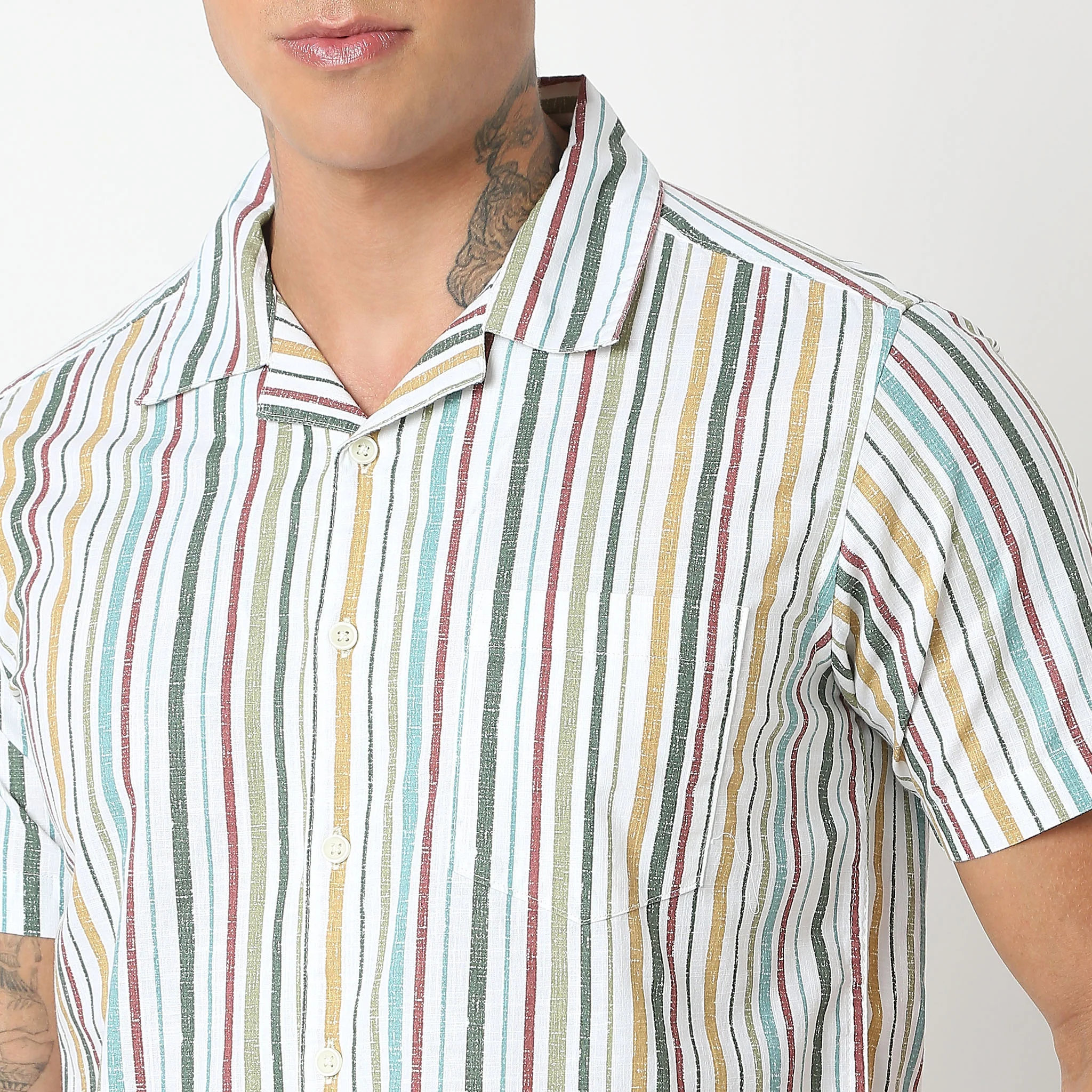 Regular Fit Printed Shirt - Image 4