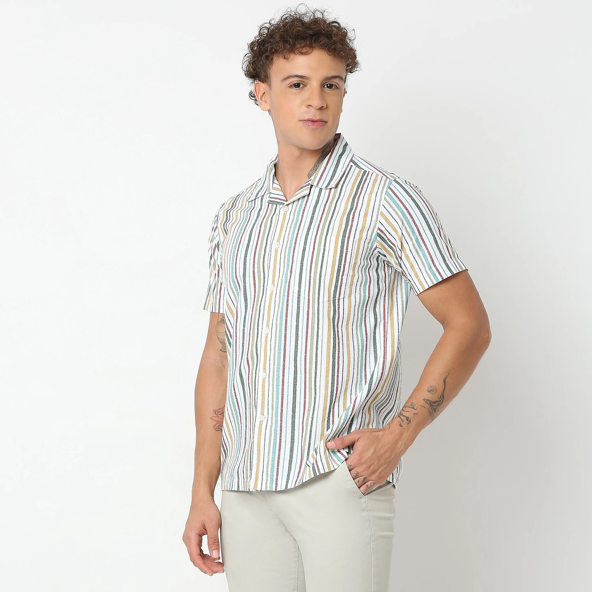 Regular Fit Printed Shirt - Image 5