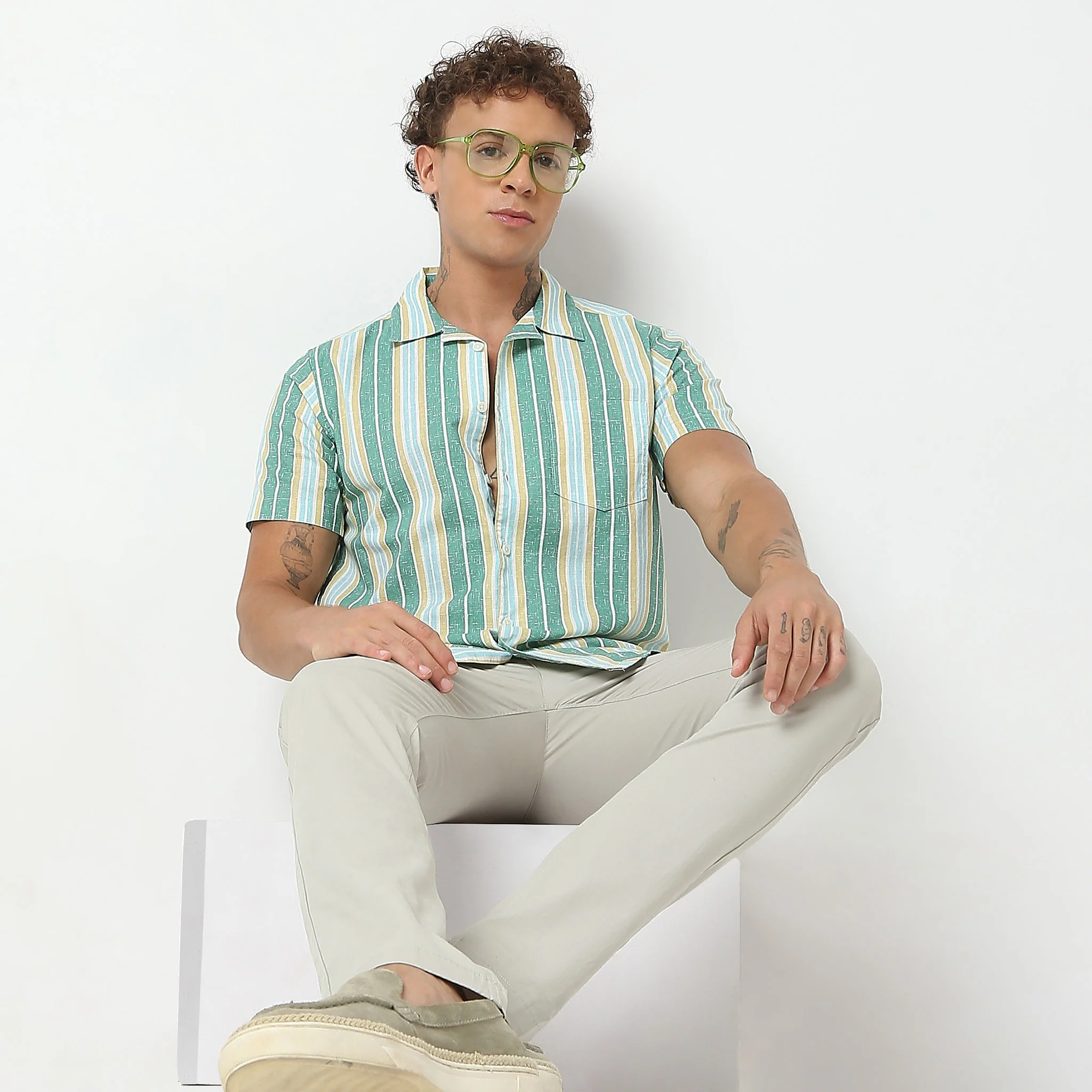 Regular Fit Printed Shirt - Image 6
