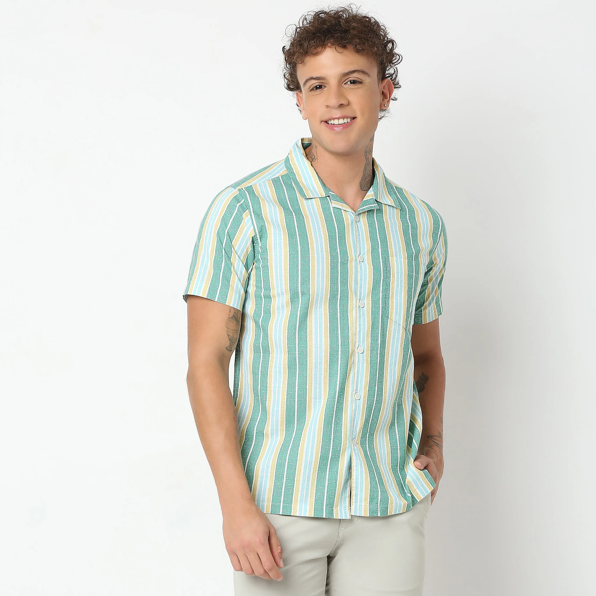 Regular Fit Printed Shirt - Image 7