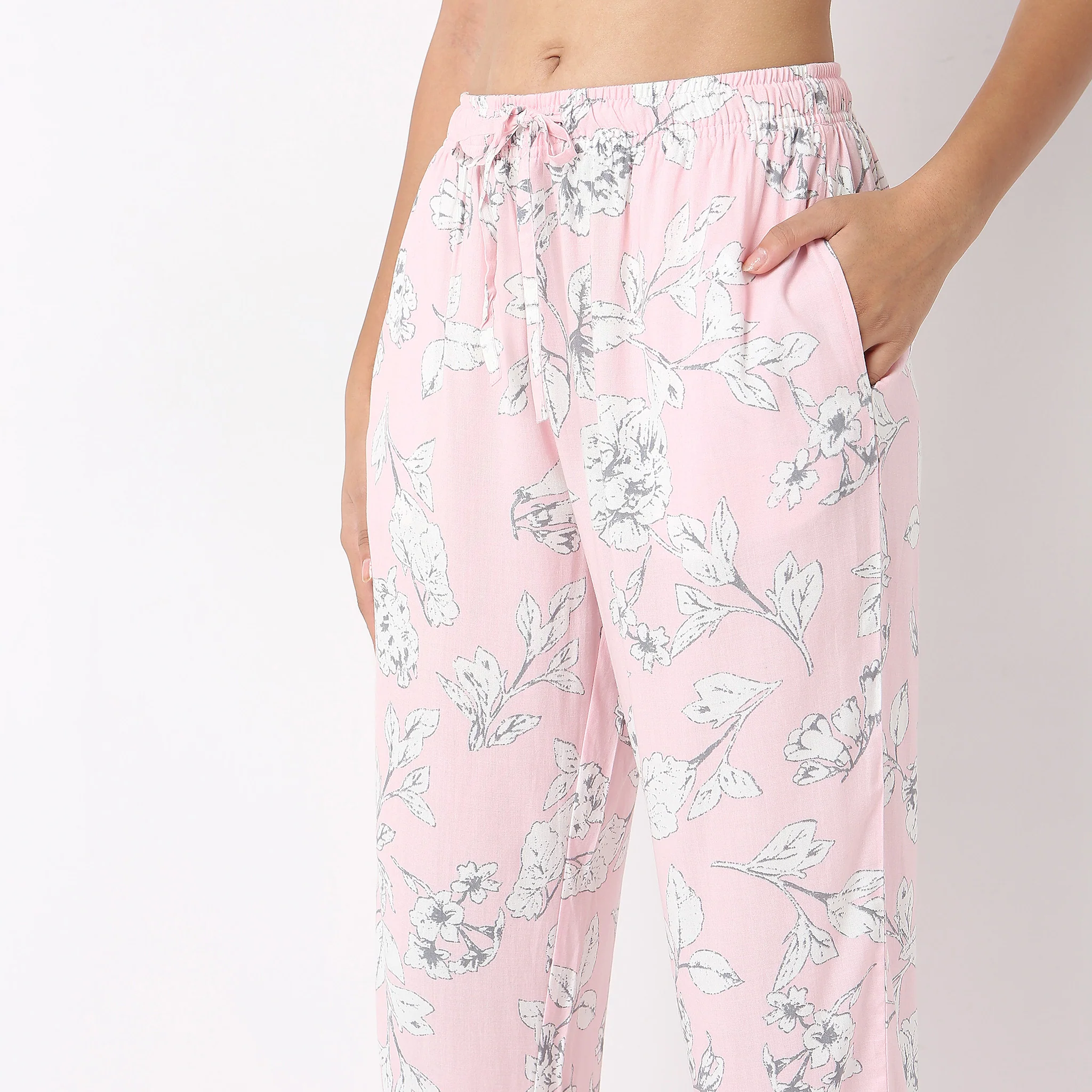 Woven Printed Shirt With Pyjama Sleepwear Set - Image 6