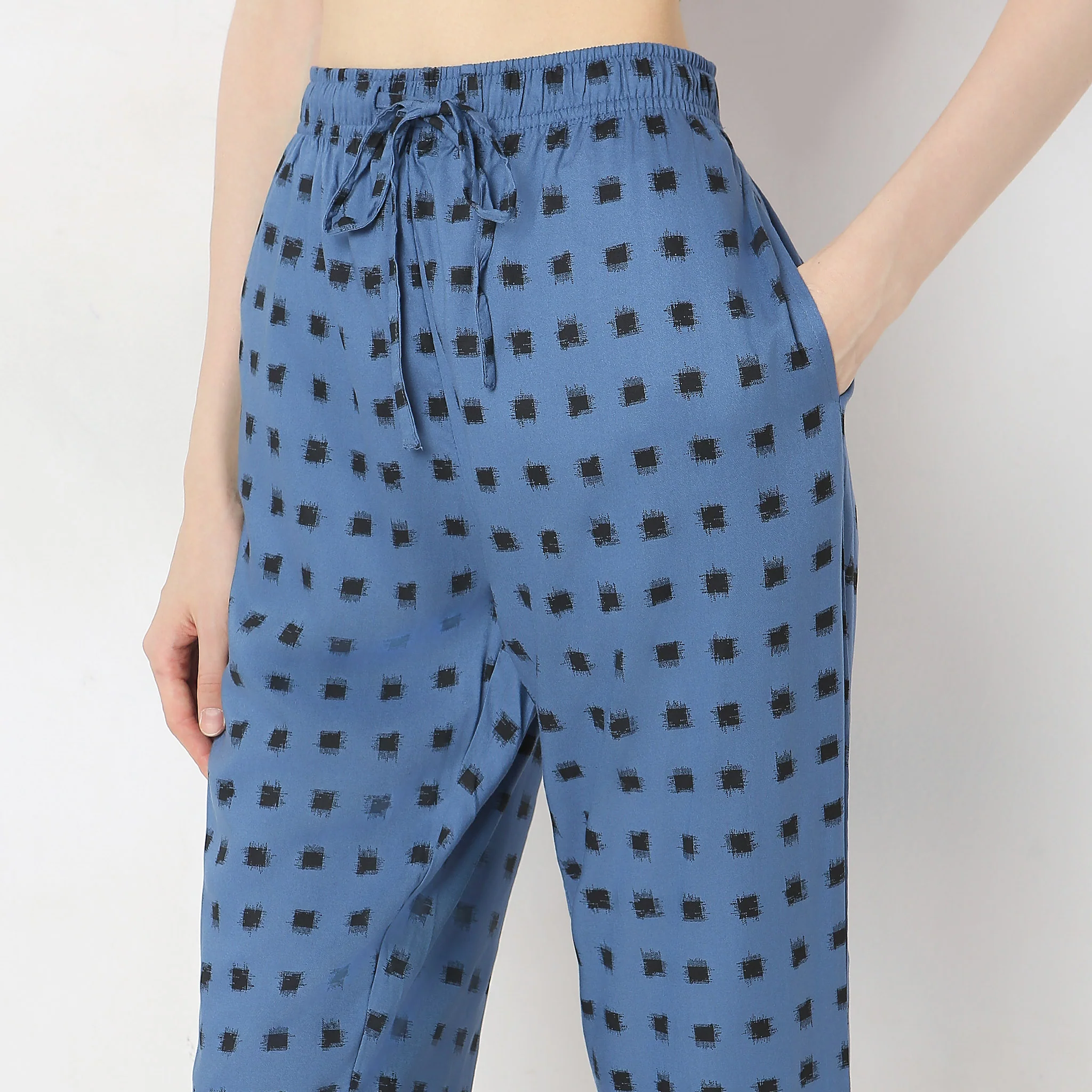 Woven Printed Shirt With Pyjama Sleepwear Set - Image 6