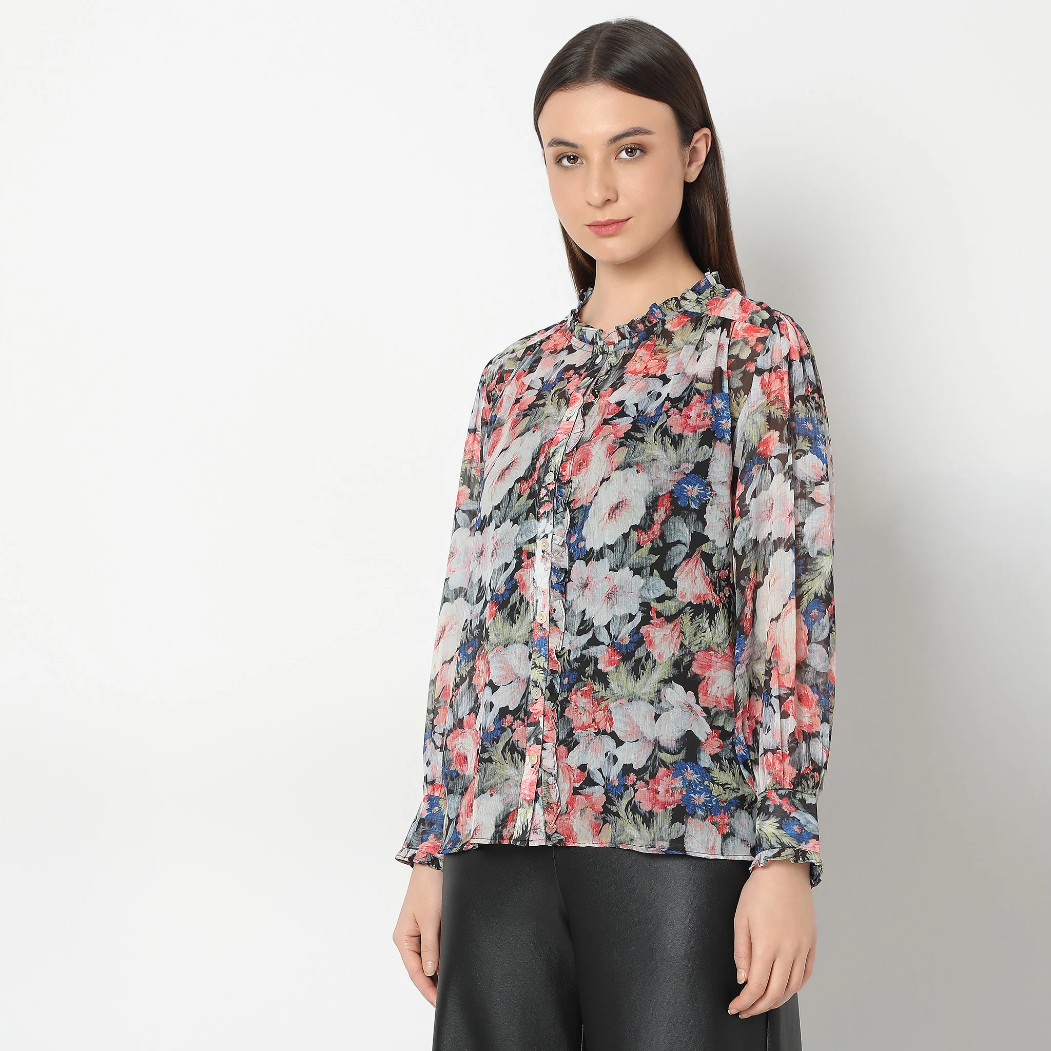 Regular Fit Printed Shirt - Image 5