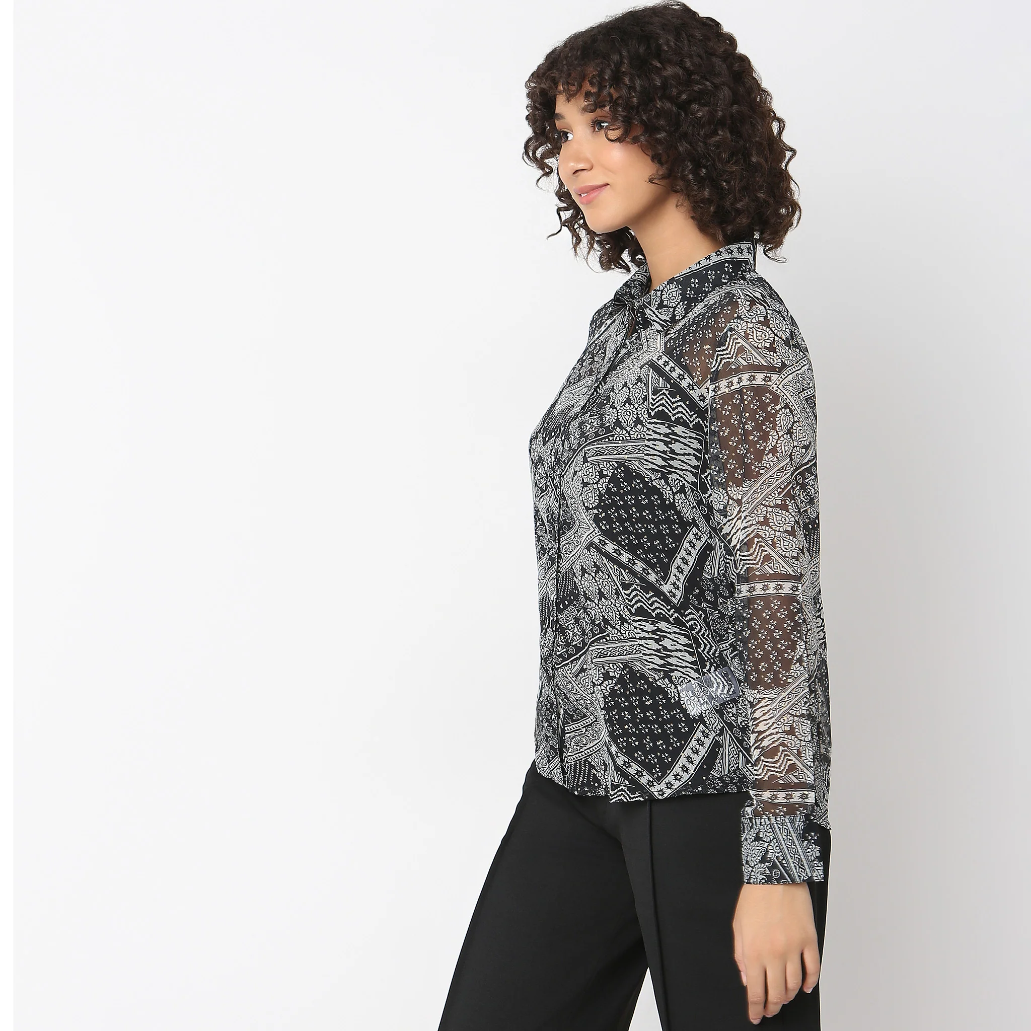 Regular Fit Printed Shirt - Image 5