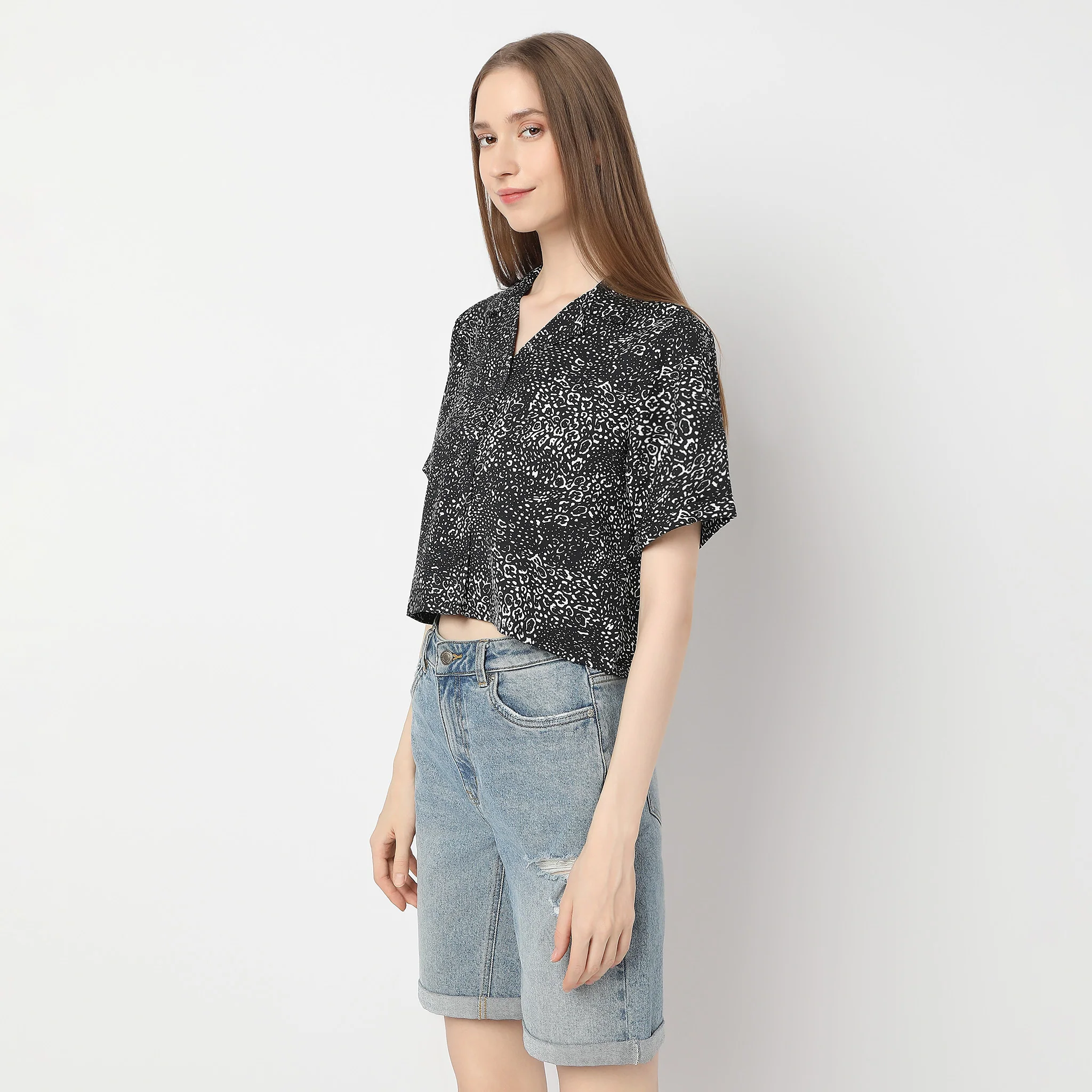 Regular Fit Printed Shirt - Image 5