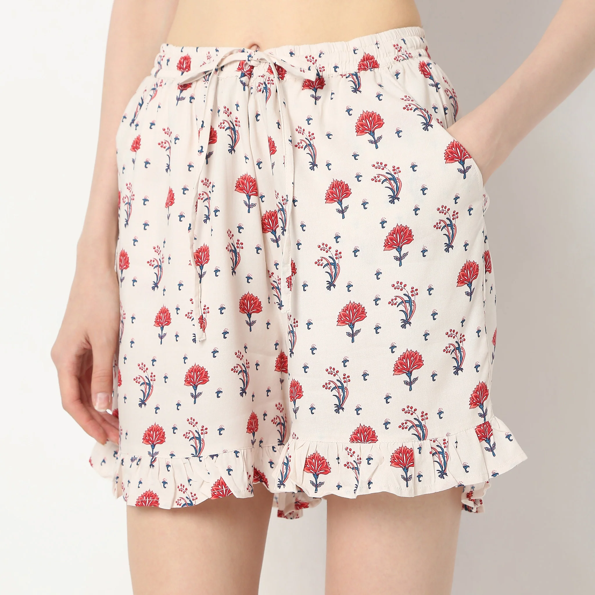 Woven Printed Lounge Shorts - Image 4