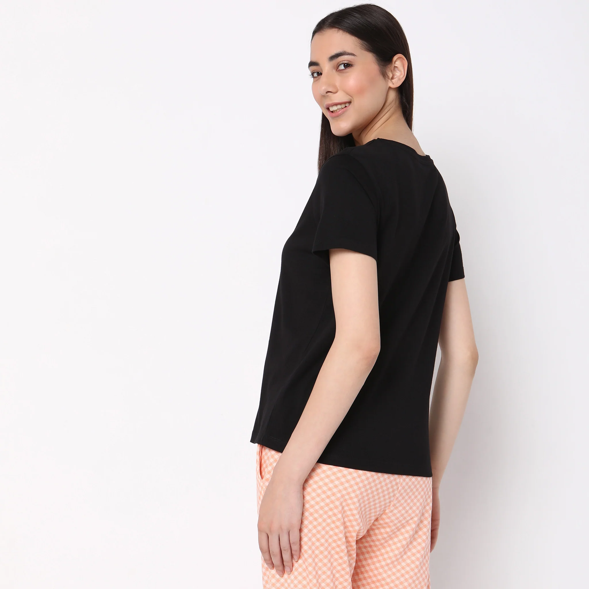 Knitted Printed Sleepwear Lounge Top - Image 3