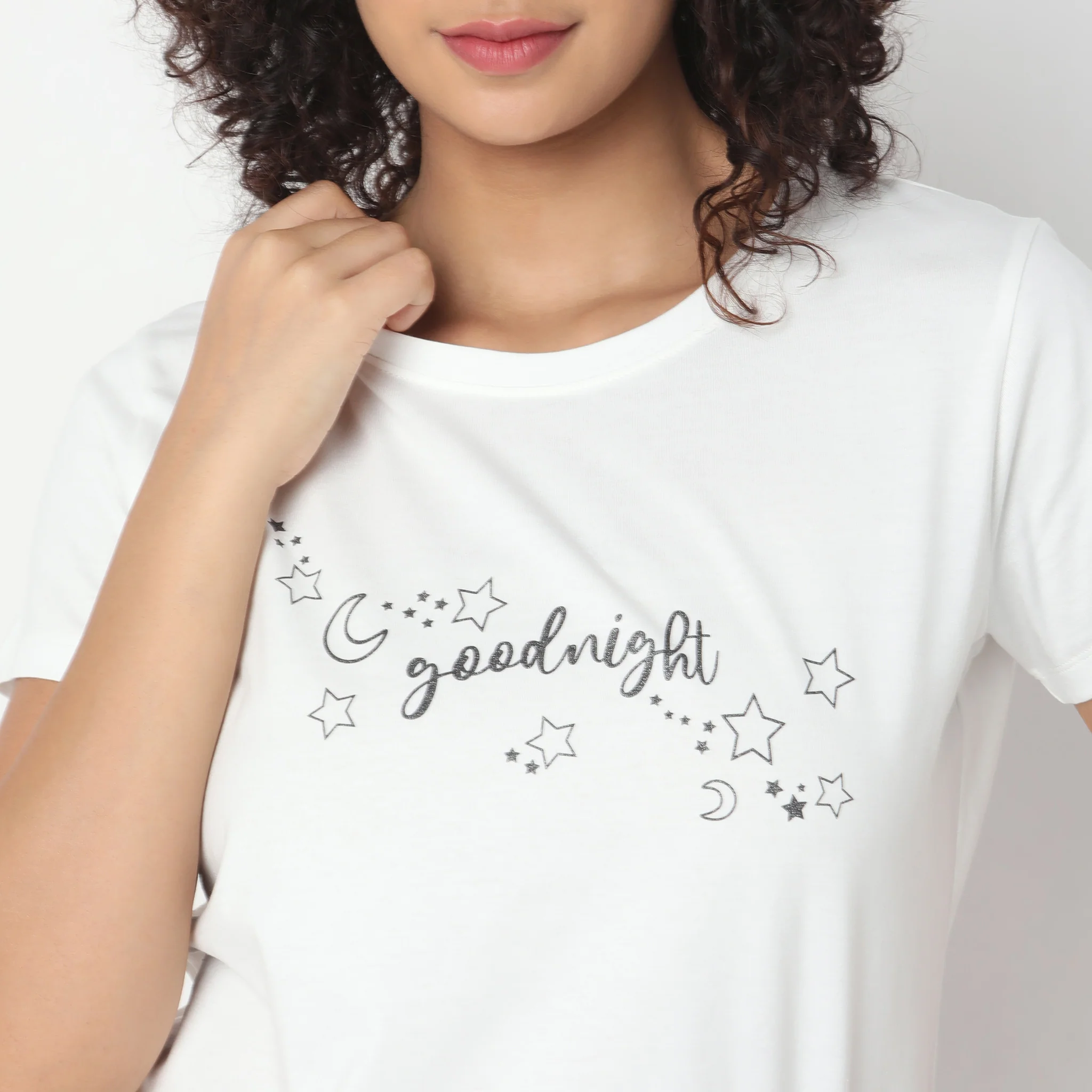 Knitted Printed Lounge T-Shirt - Image 4
