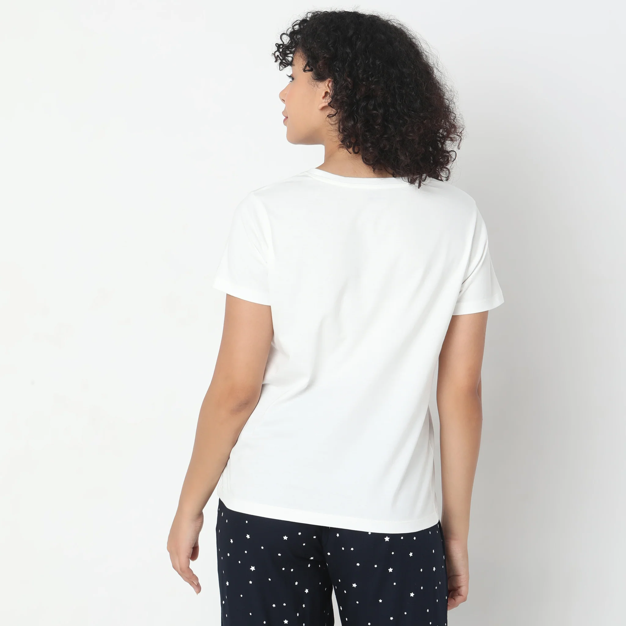 Knitted Printed Lounge T-Shirt - Image 3