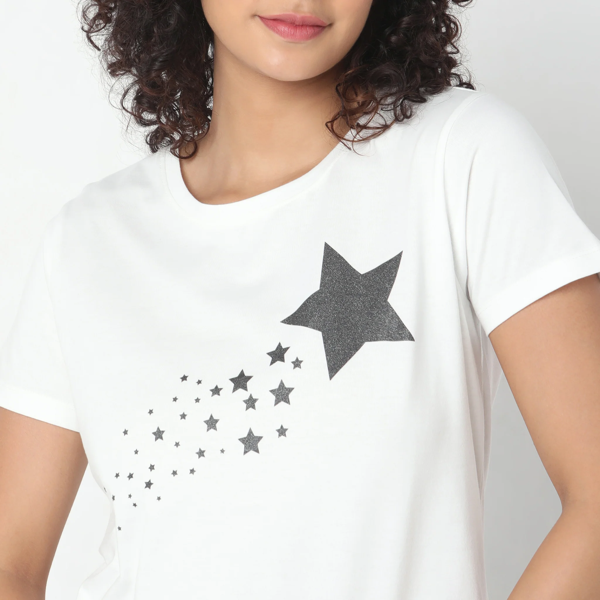 Knitted Printed Lounge T-Shirt - Image 4