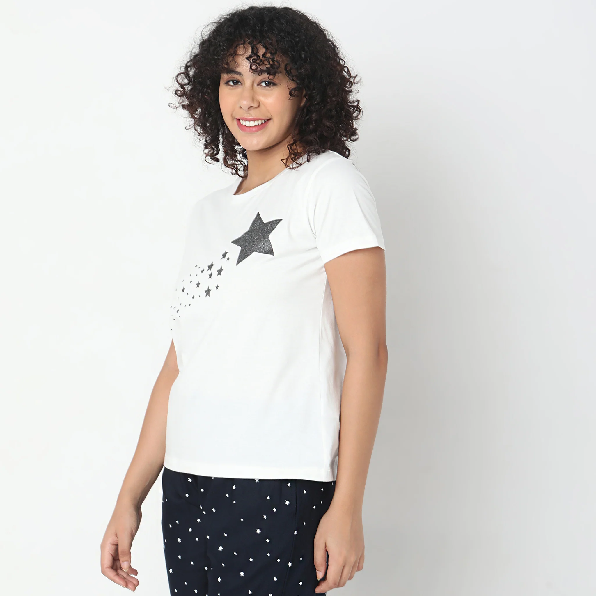 Knitted Printed Lounge T-Shirt - Image 5