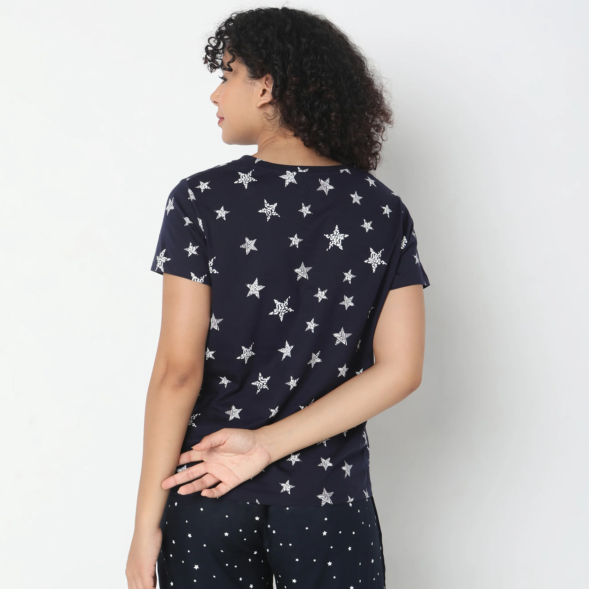 Knitted Printed Lounge T-Shirt - Image 3