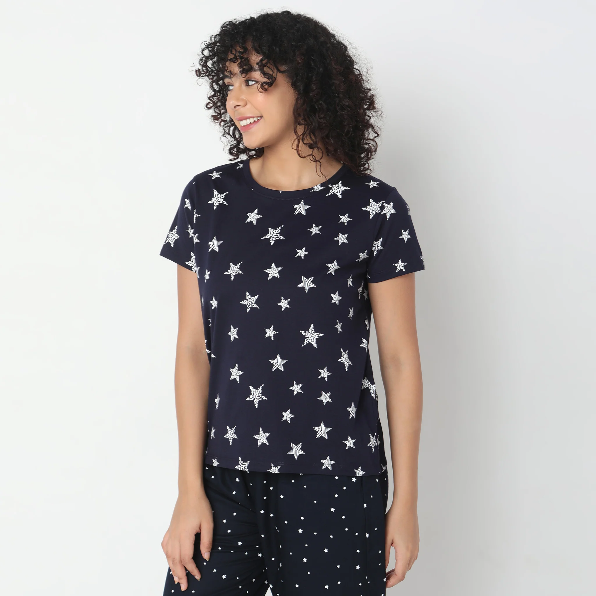 Knitted Printed Lounge T-Shirt - Image 5