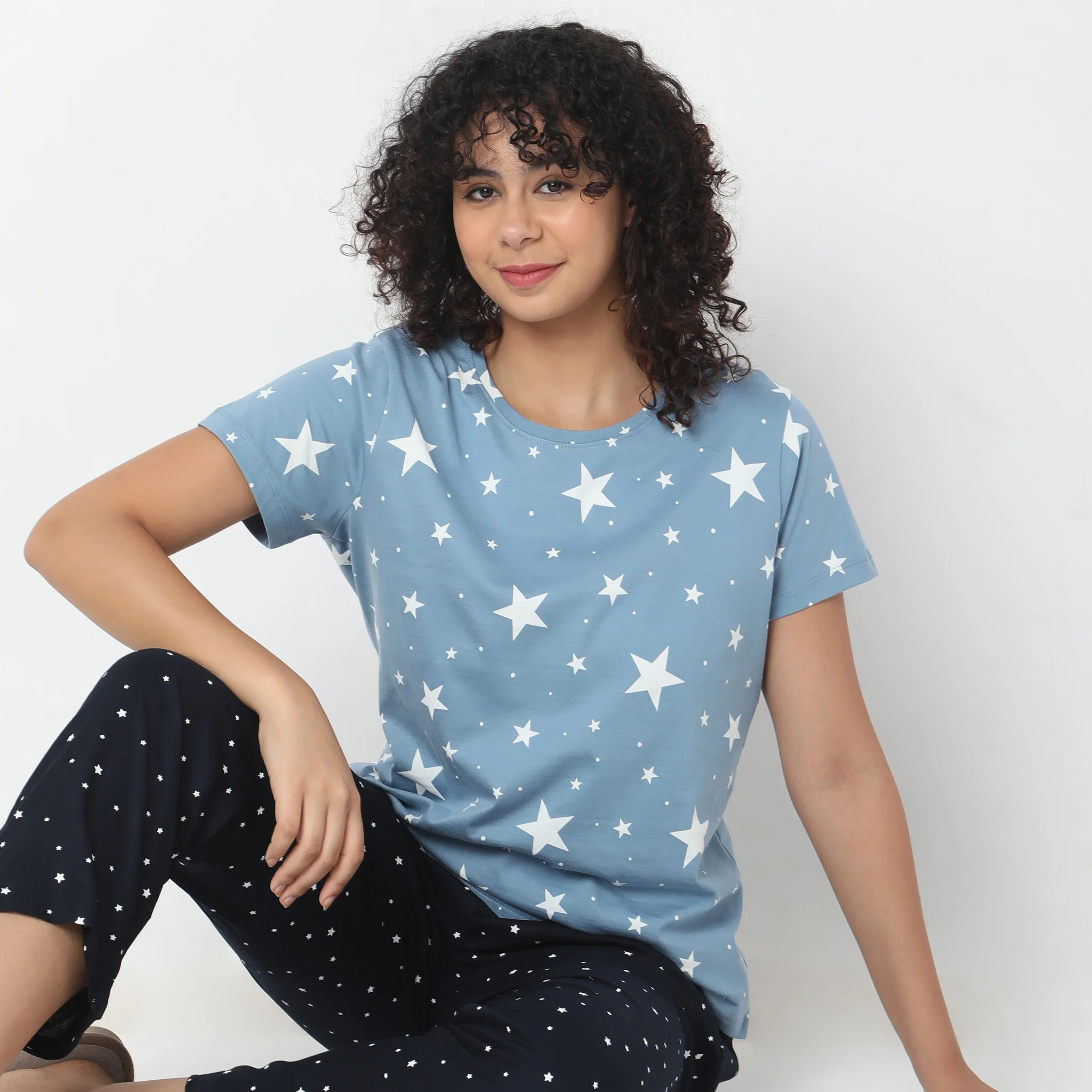 Knitted Printed Lounge T-Shirt - Image 2