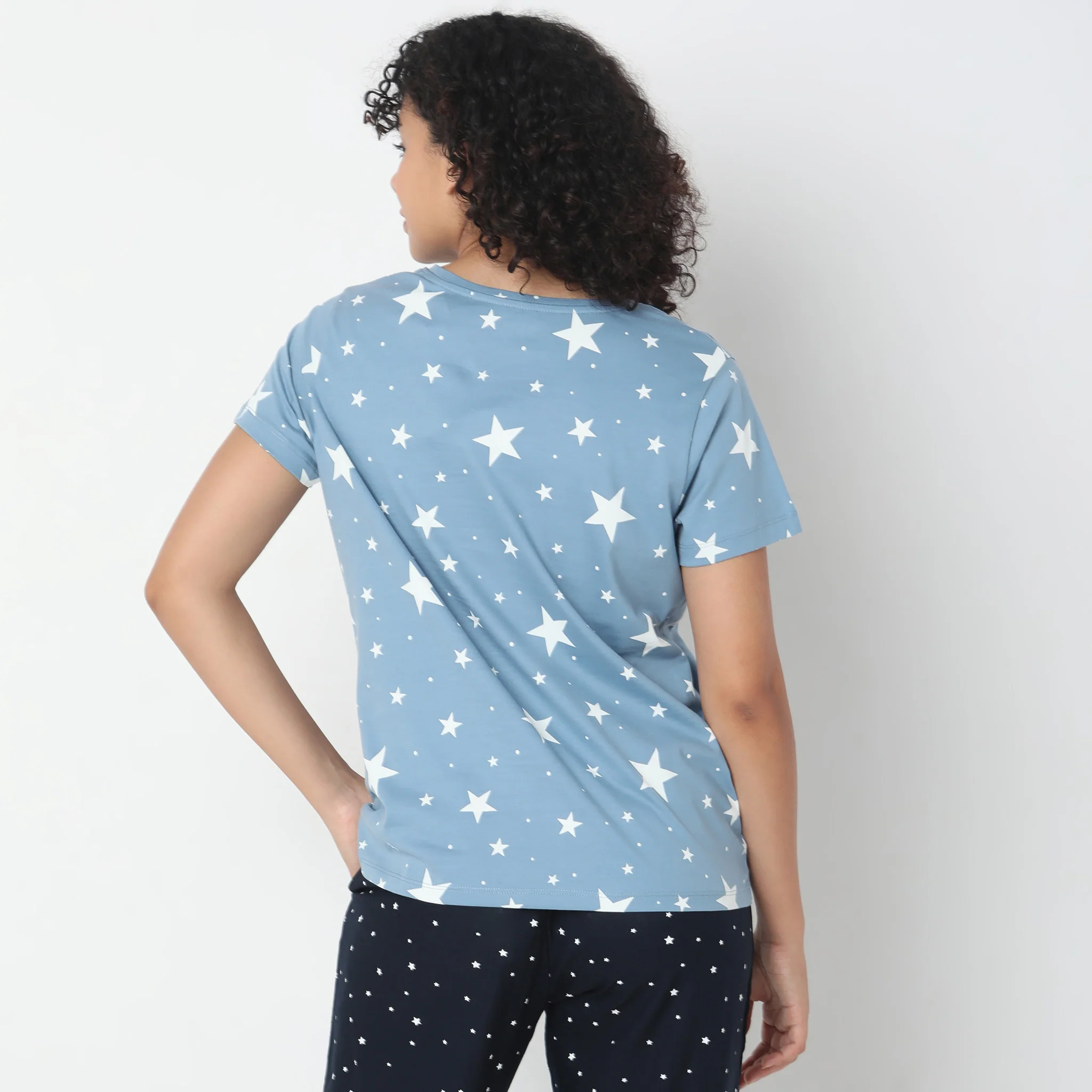 Knitted Printed Lounge T-Shirt - Image 3