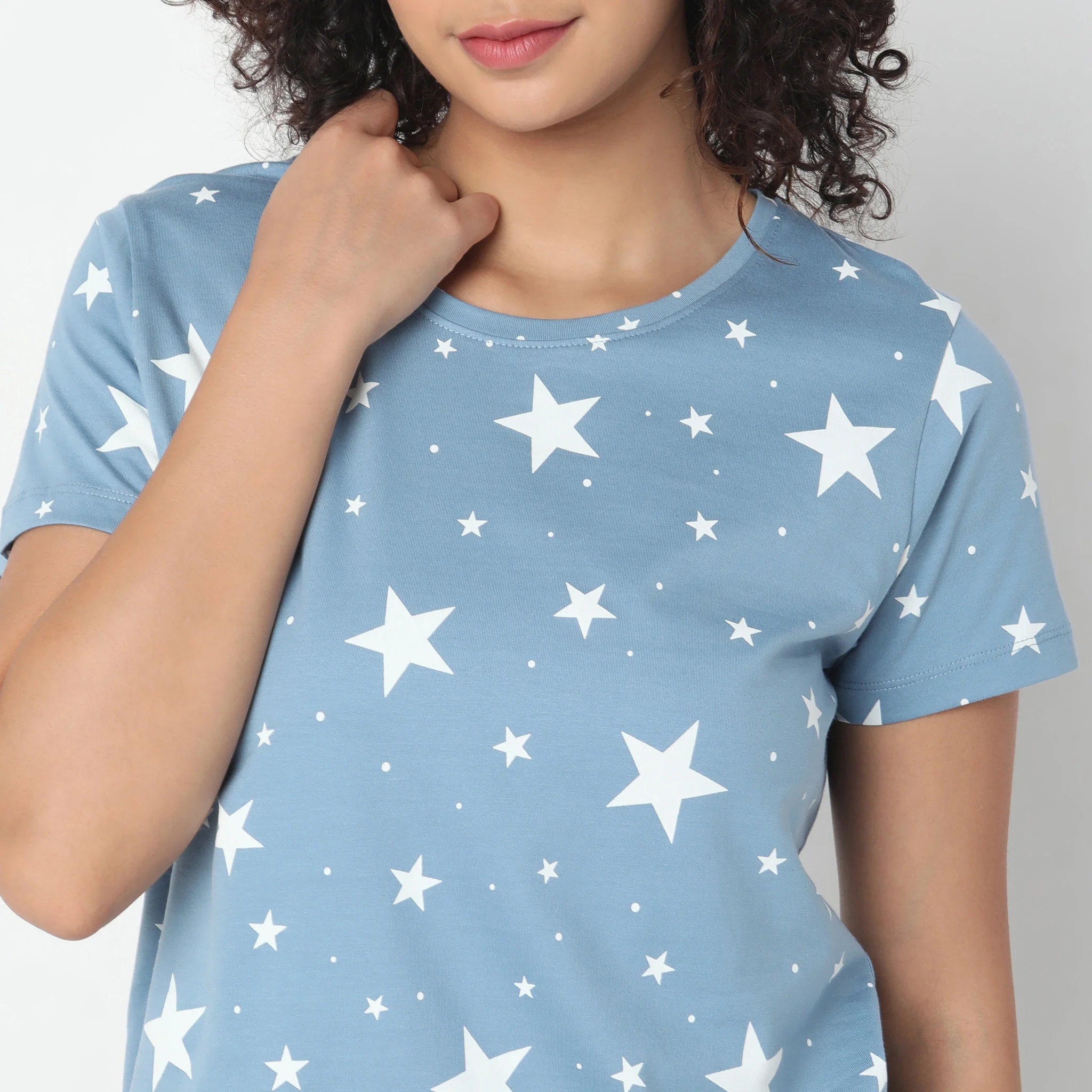 Knitted Printed Lounge T-Shirt - Image 4