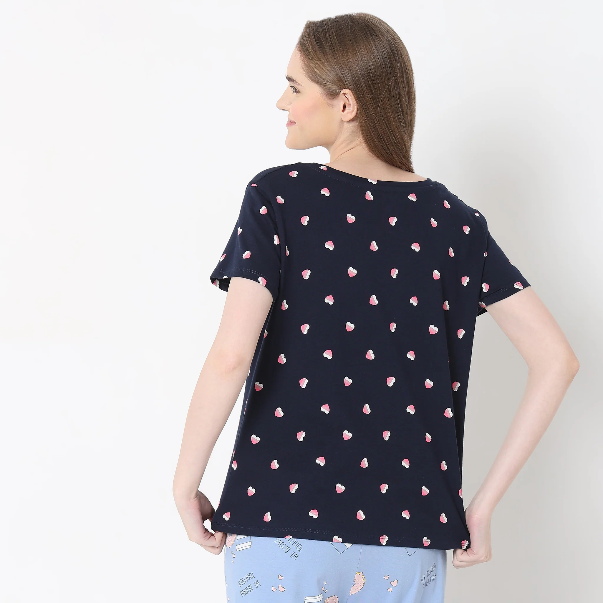 Knitted Printed Lounge T-Shirt - Image 3