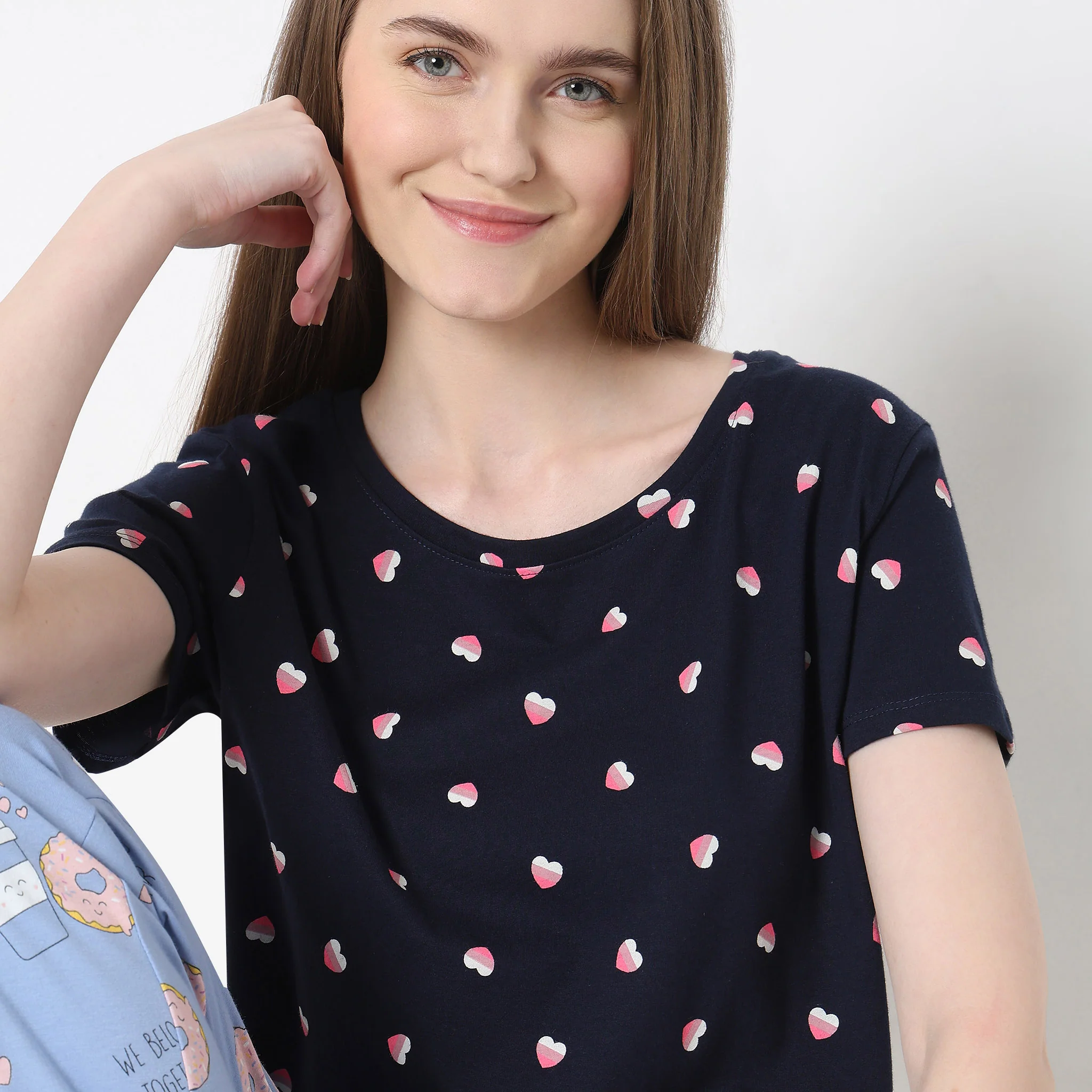 Knitted Printed Lounge T-Shirt - Image 4