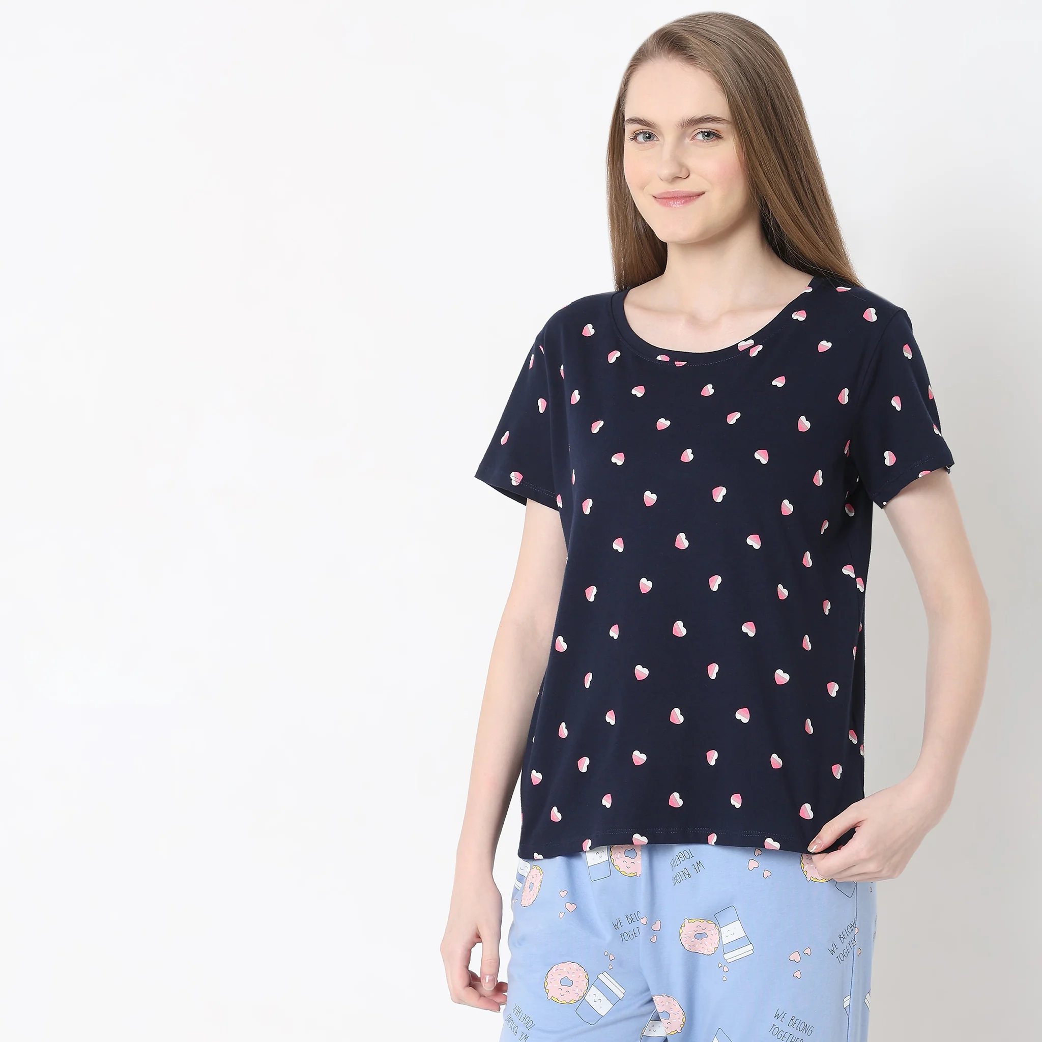 Knitted Printed Lounge T-Shirt - Image 5