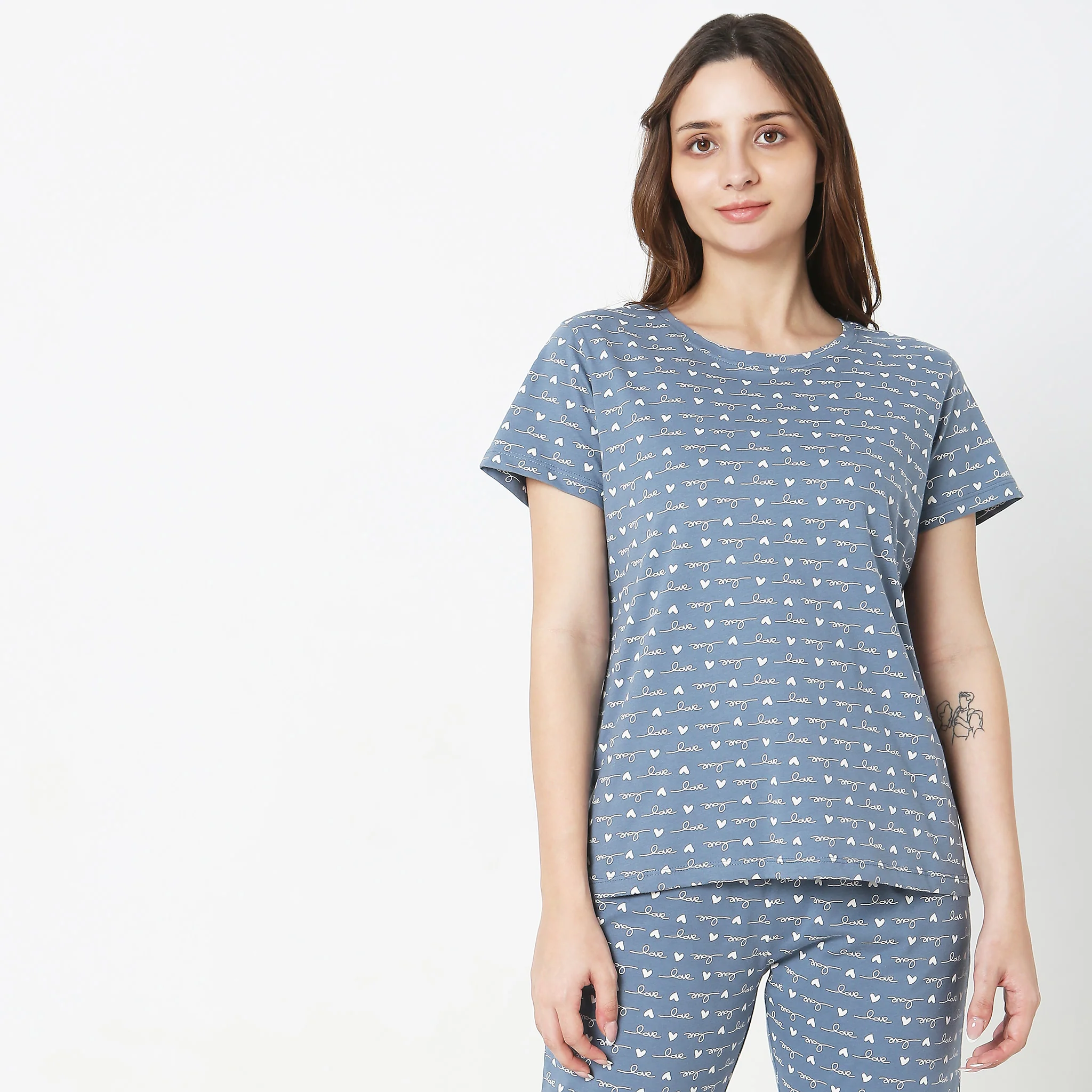 Knitted Printed Lounge T-Shirt - Image 2