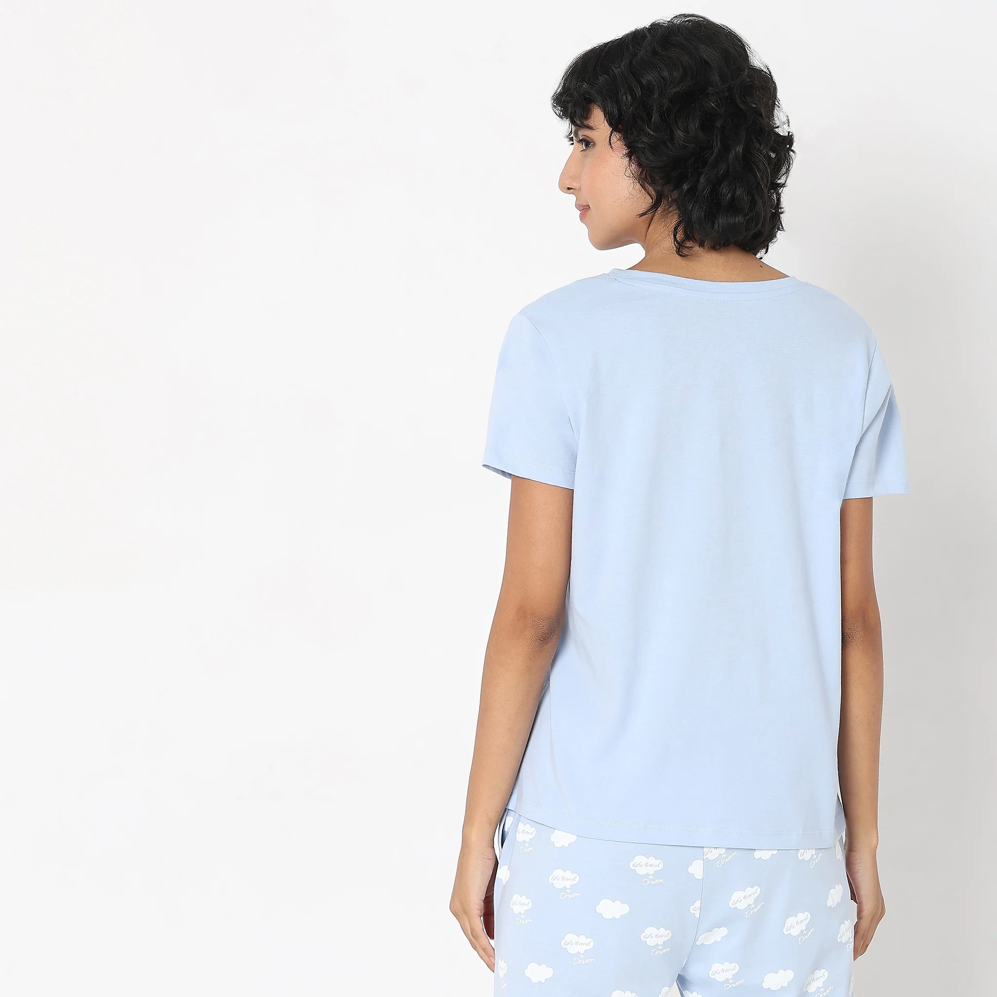 Knitted Printed Lounge T-Shirt - Image 3