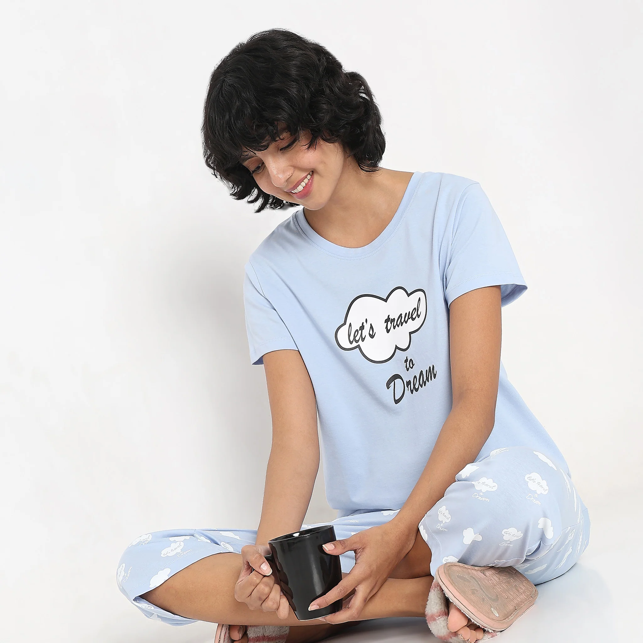 Knitted Printed Lounge T-Shirt - Image 6