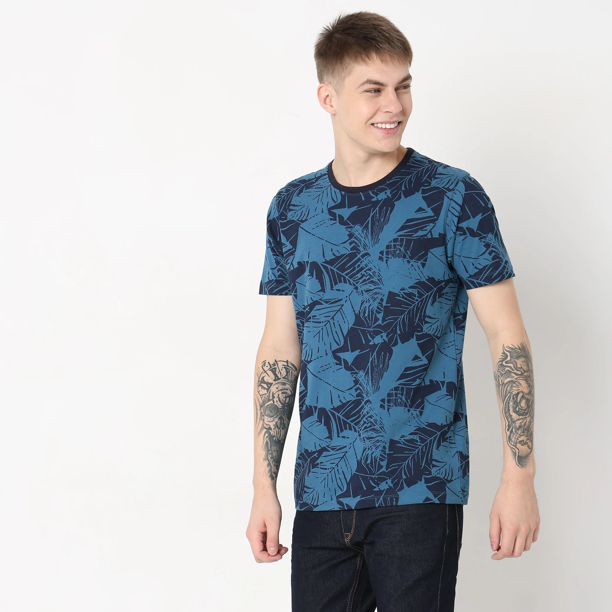 Knitted Printed T-Shirt - Image 2