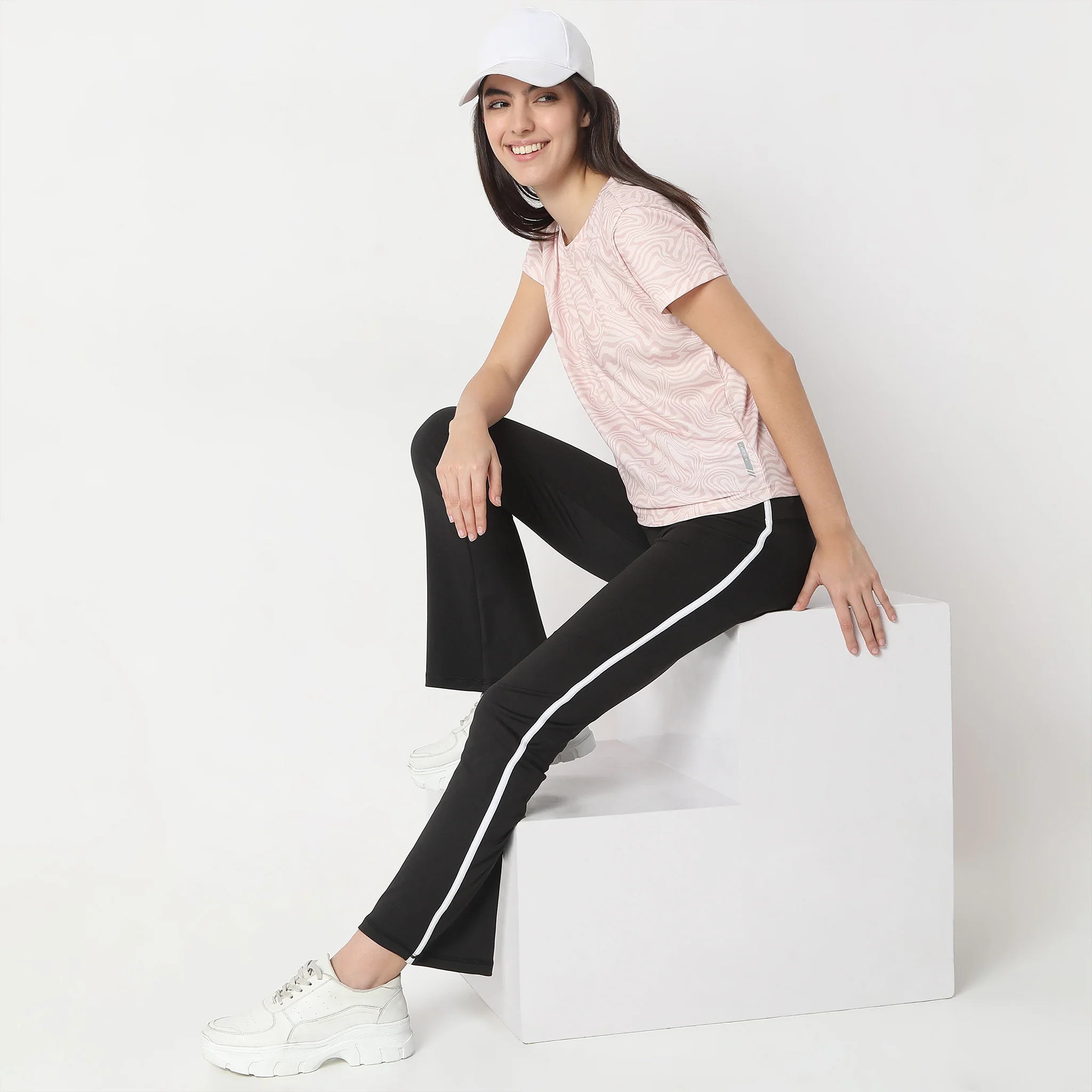 Printed Short Sleeve Active T-Shirt