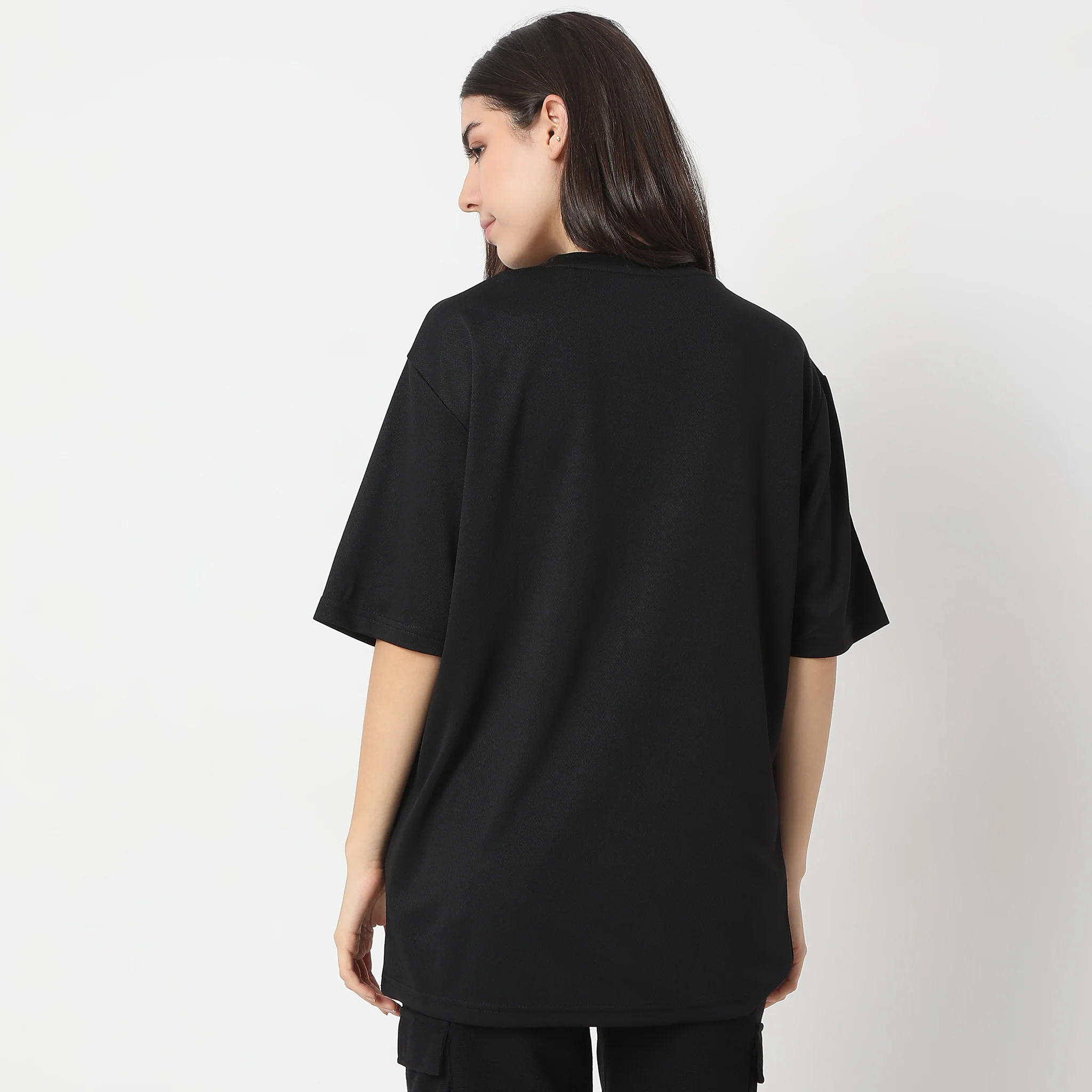 Printed Short Sleeve Sports Tee With Front Print T-Shirt - Image 3