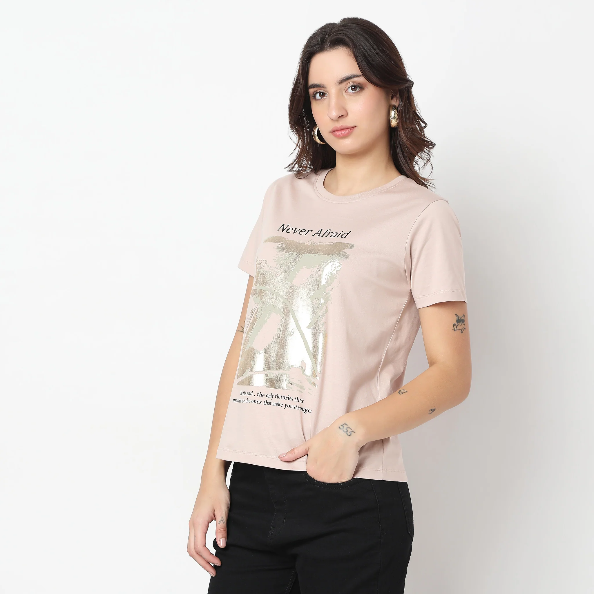 Regular Fit Printed T-Shirt - Image 5
