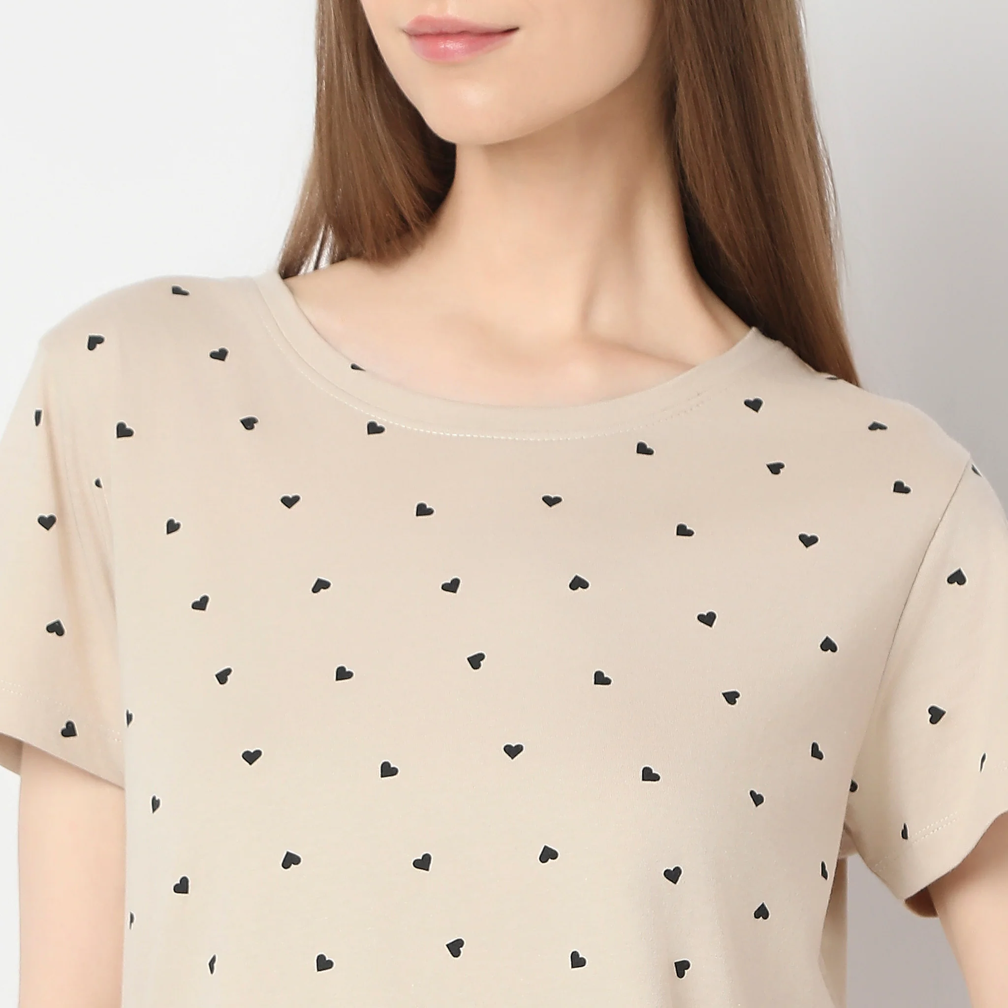 Knitted Printed Lounge T-Shirt - Image 4