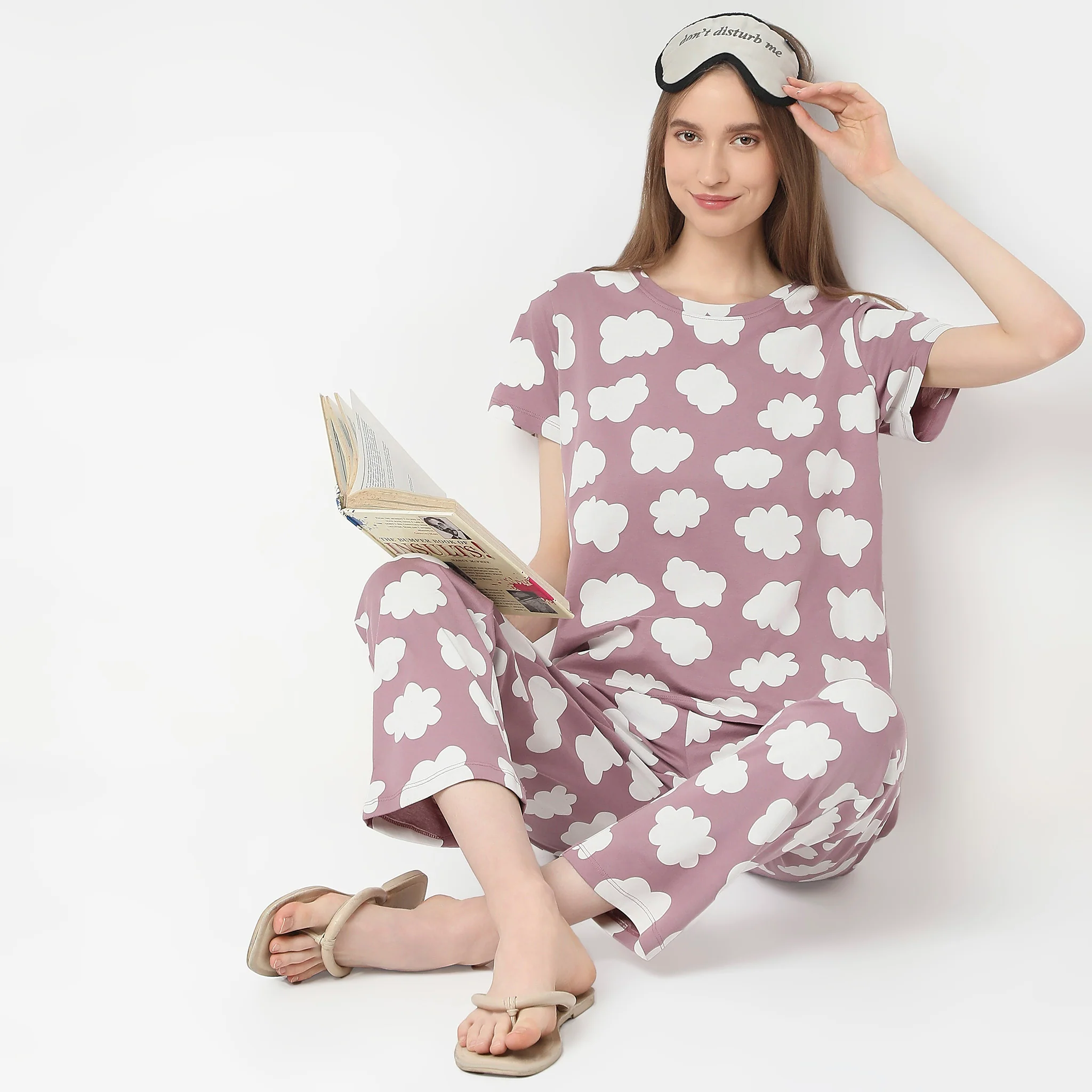 Knitted Printed Lounge T-Shirt