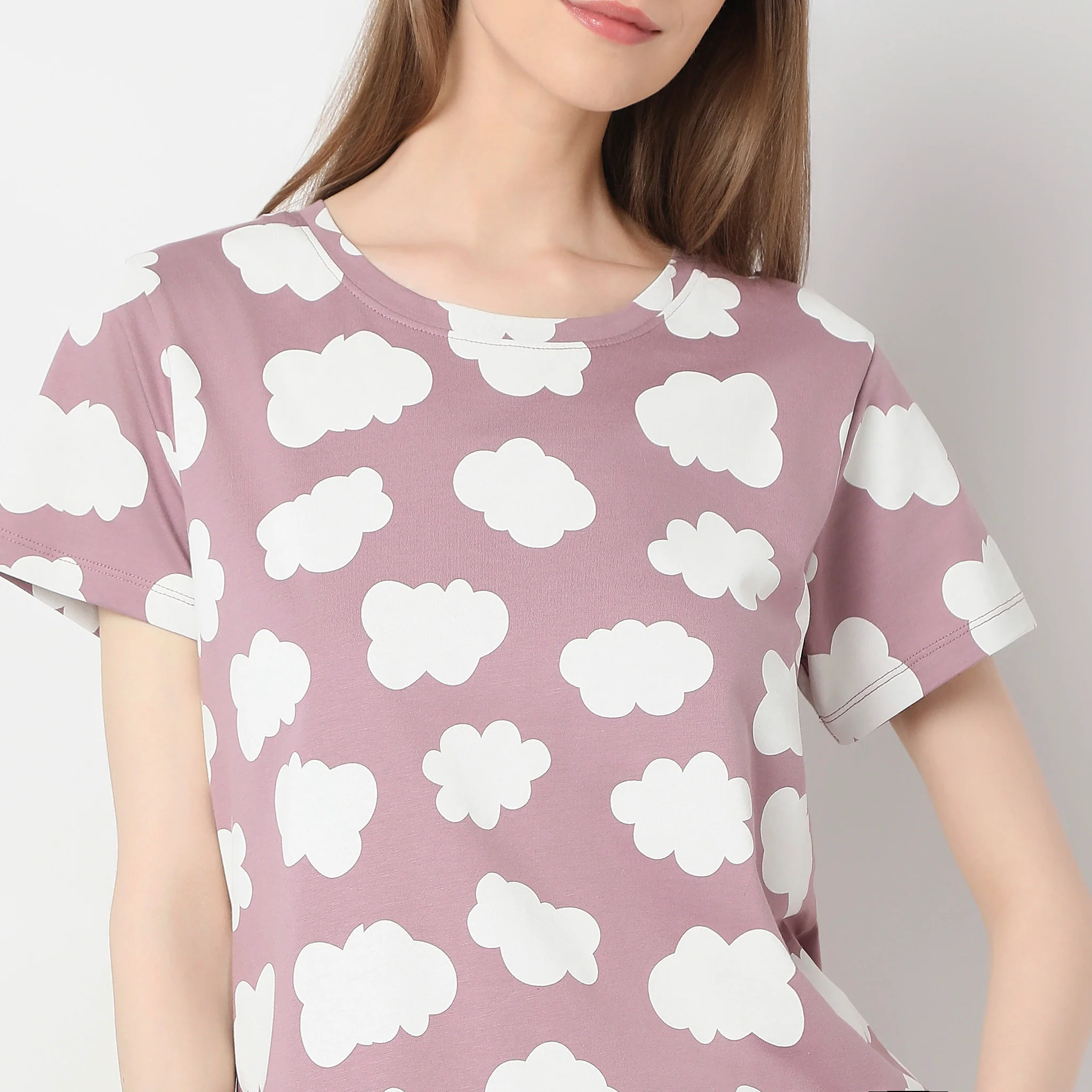 Knitted Printed Lounge T-Shirt - Image 4