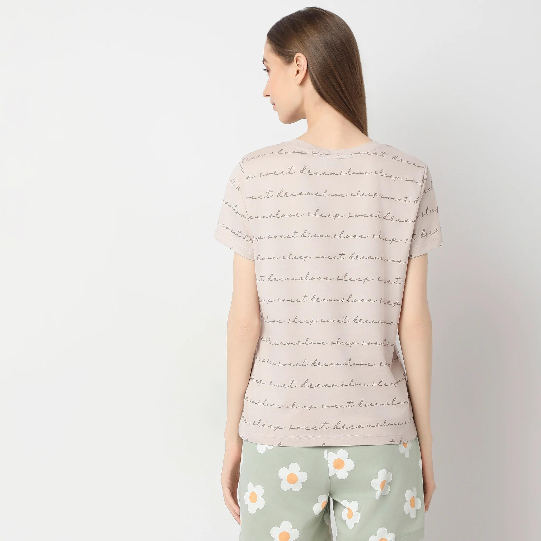 Knitted Printed Lounge T-Shirt - Image 3