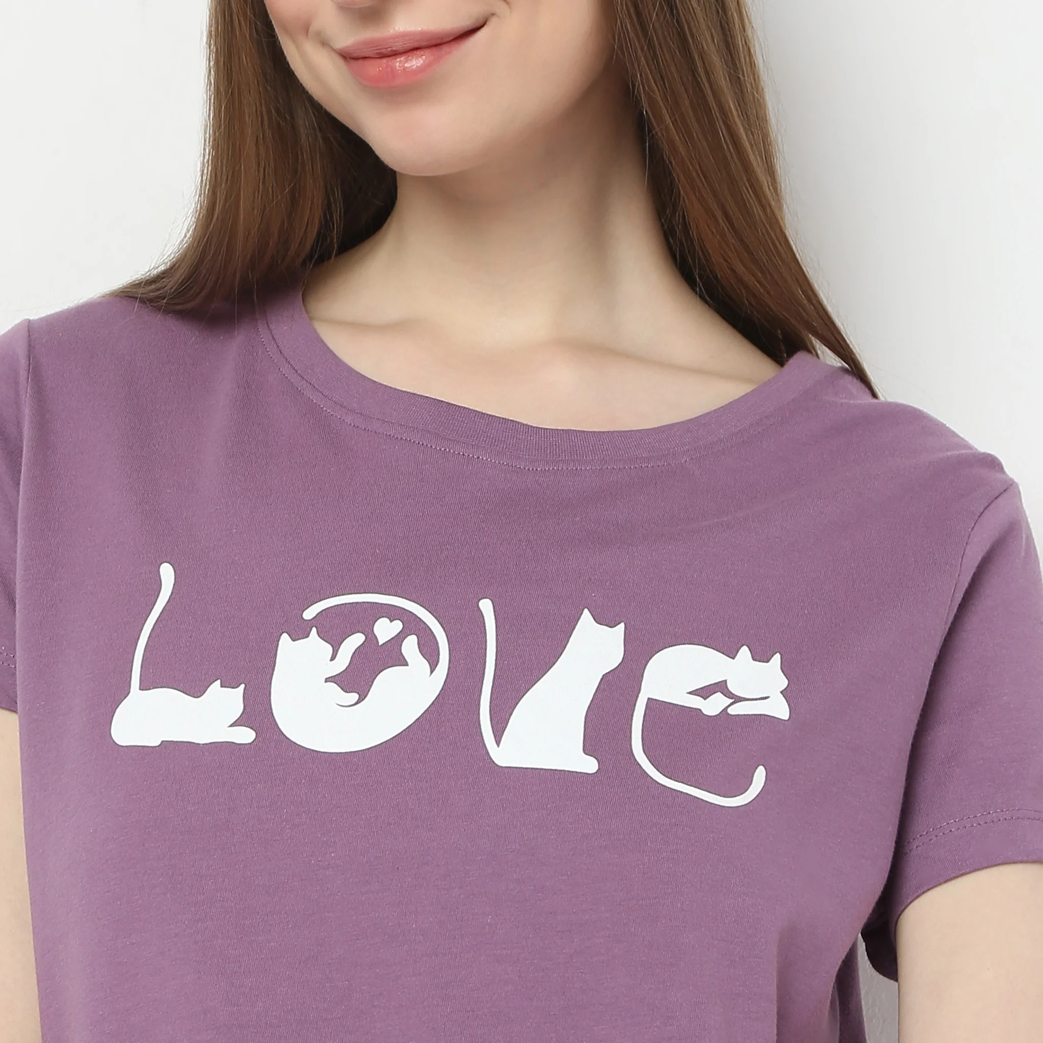 Printed Straight Short Sleeve Lounge T-Shirt - Image 4