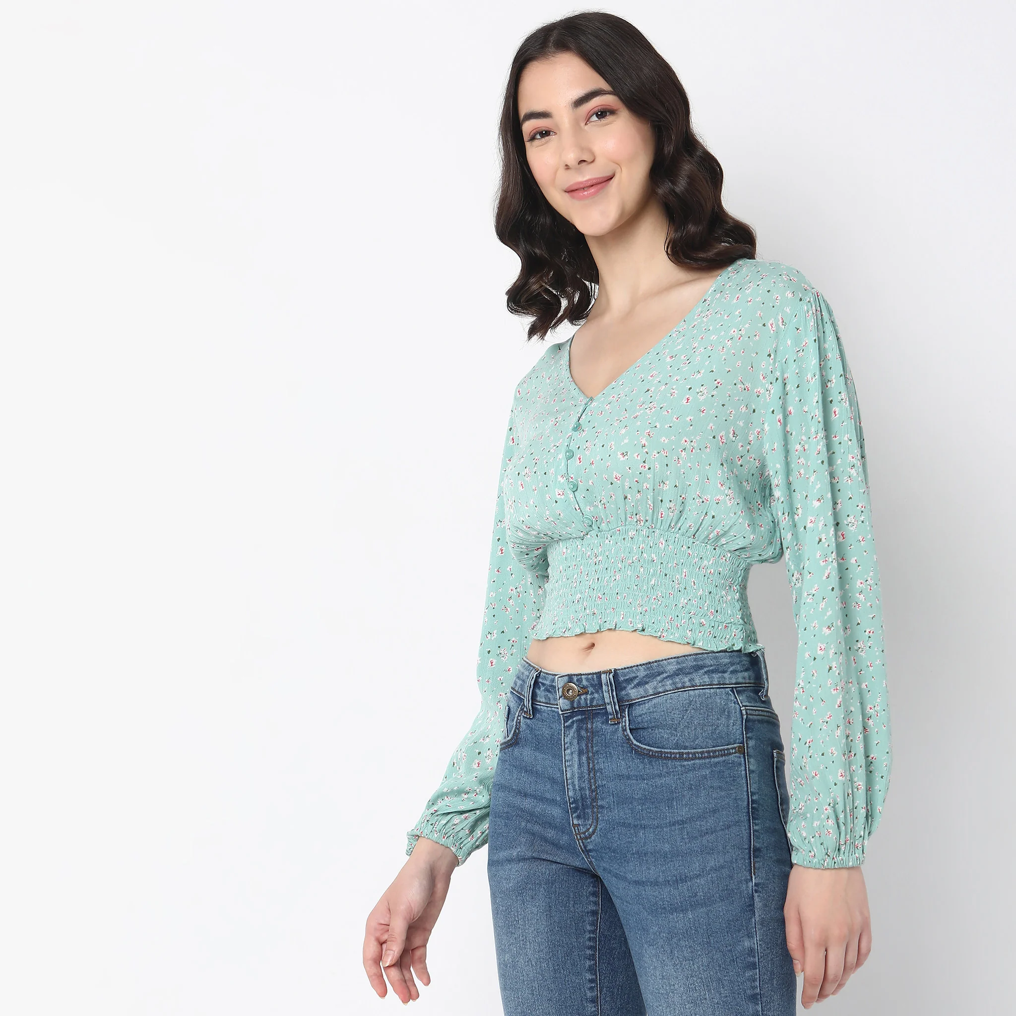 Regular Fit Printed Top - Image 5