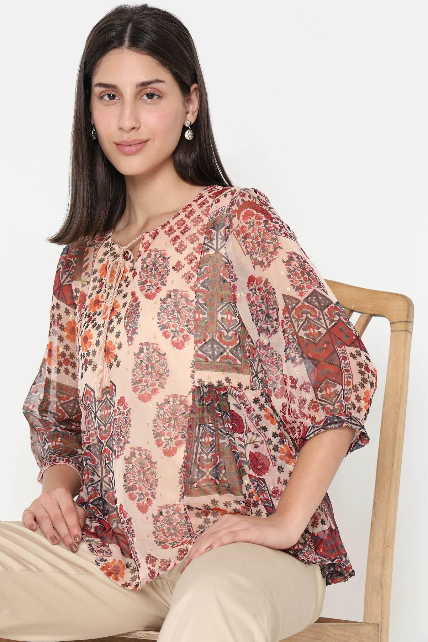 Regular Fit Printed Top - Image 5