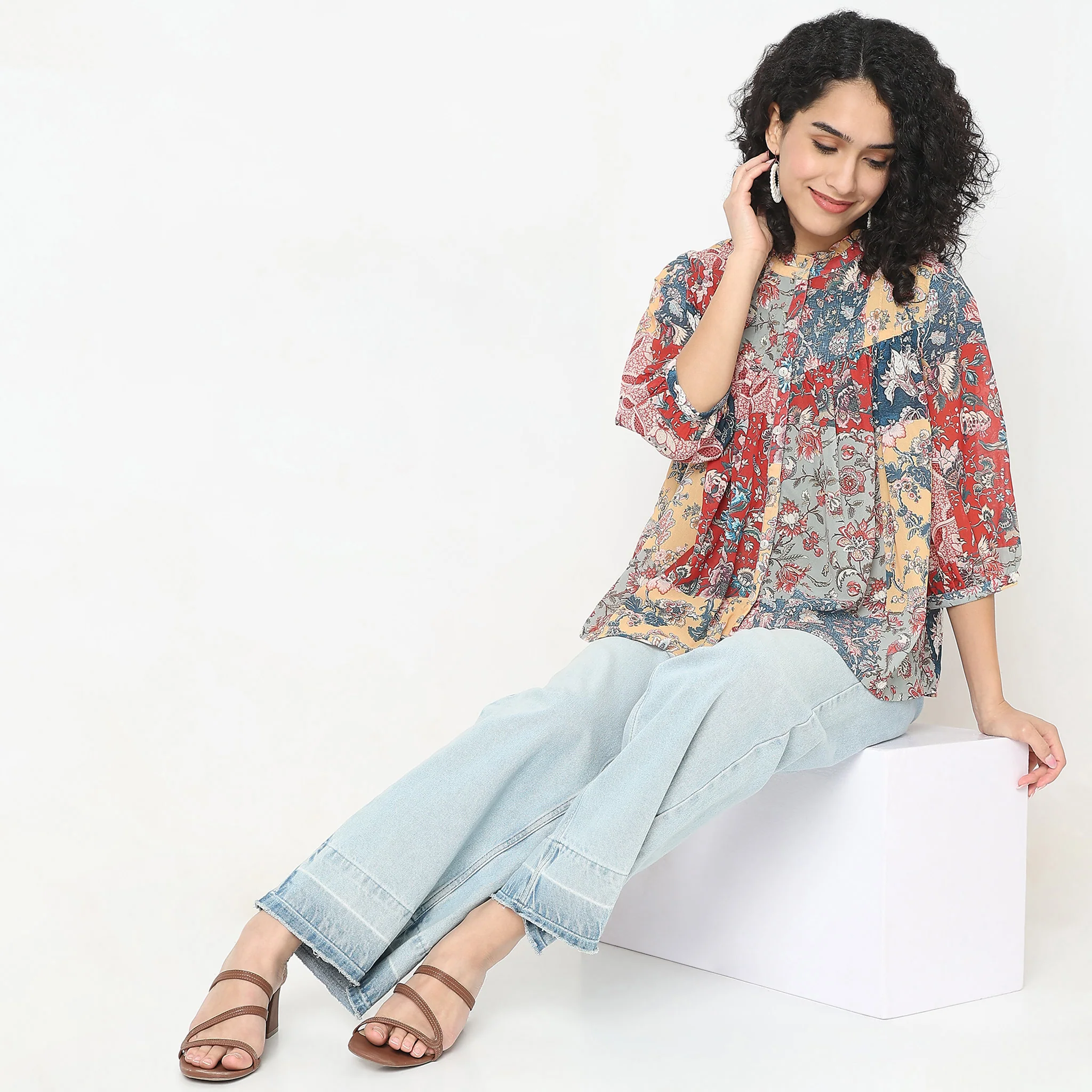 Regular Fit Printed Top