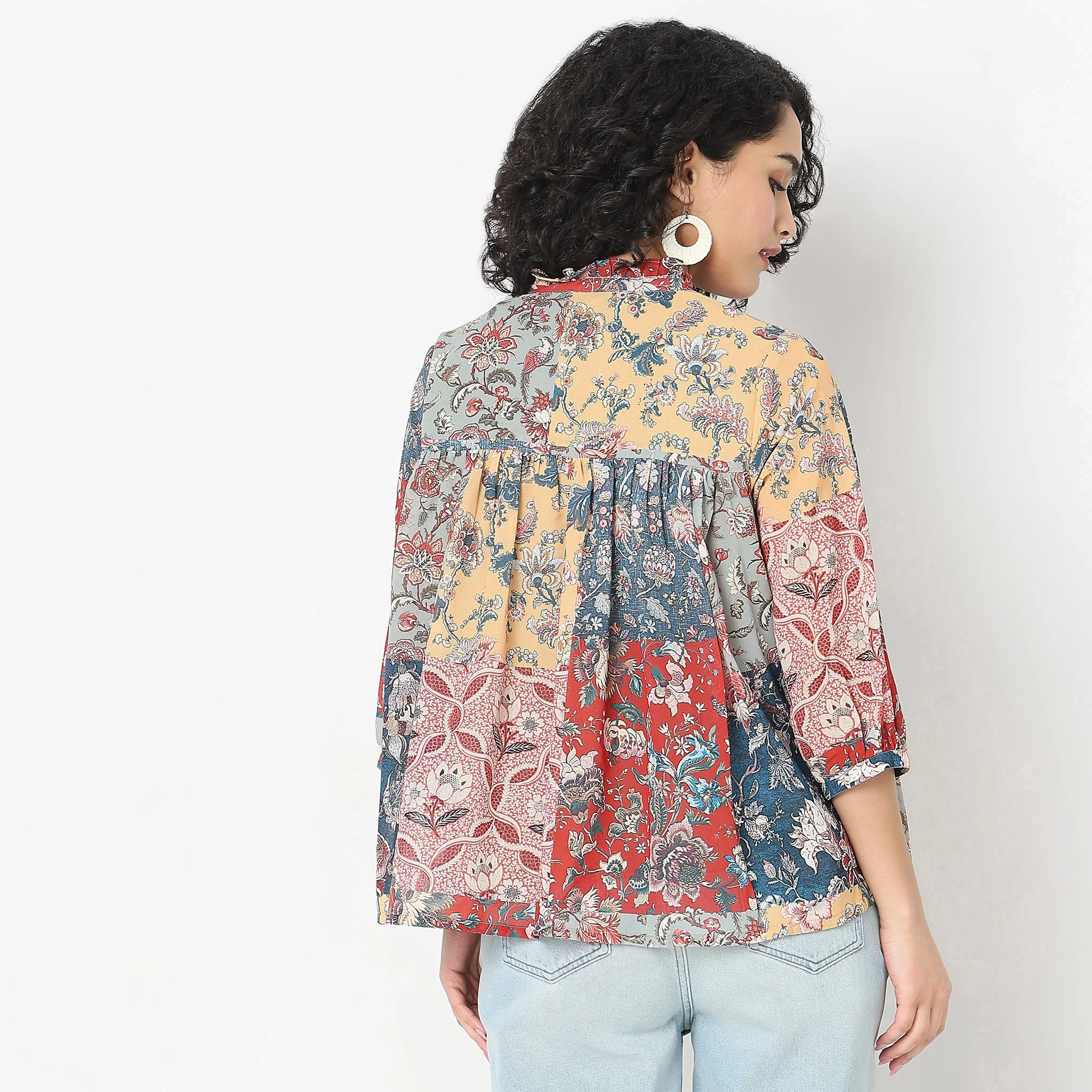 Regular Fit Printed Top - Image 3